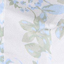 Plus Size Retro Chic Sweetheart Peplum Top, DAKOTA ROSES FLORAL WHITE, swatch