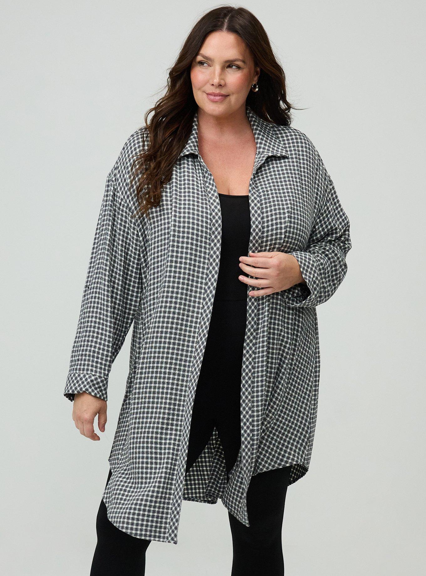 Plus Size - Oversized Shirt Kimono - Torrid