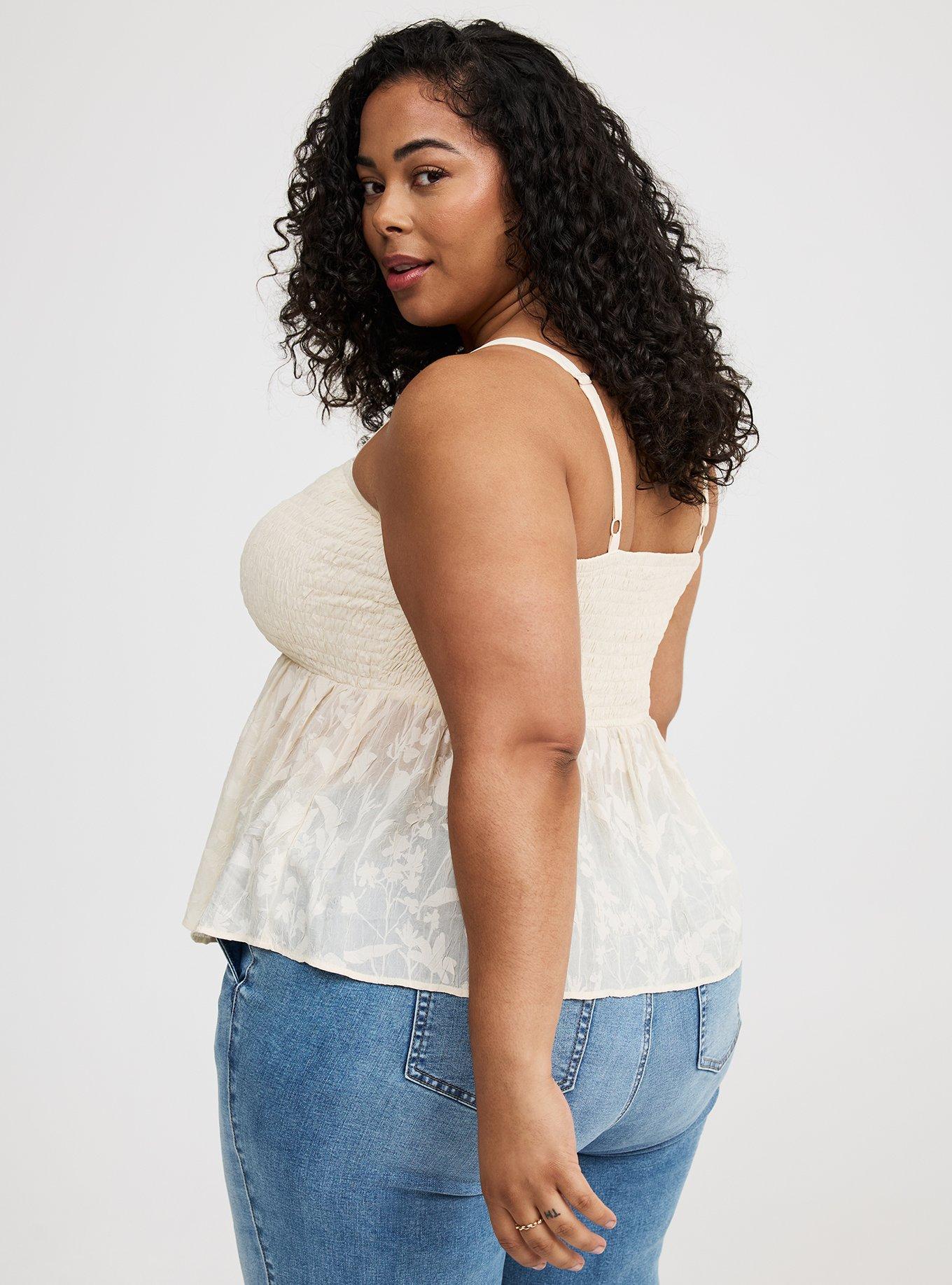 Peplum Smocked Cami