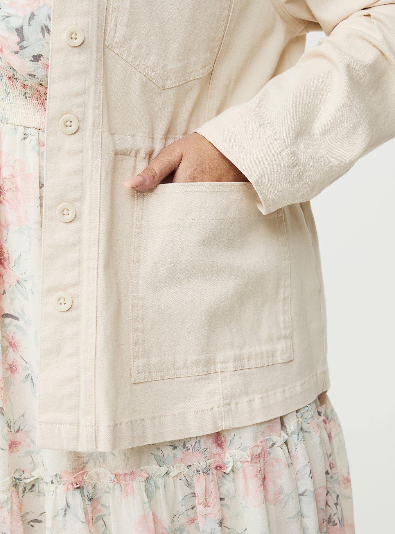 Twill Anorak Jacket, BIRCH, alternate