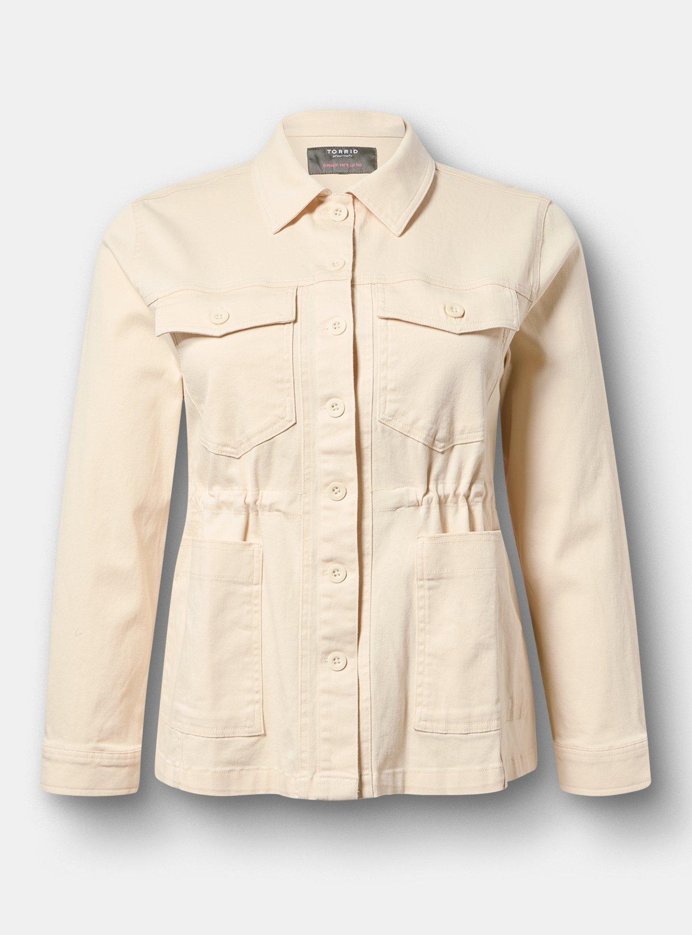 Twill Anorak Jacket, BIRCH, hi-res