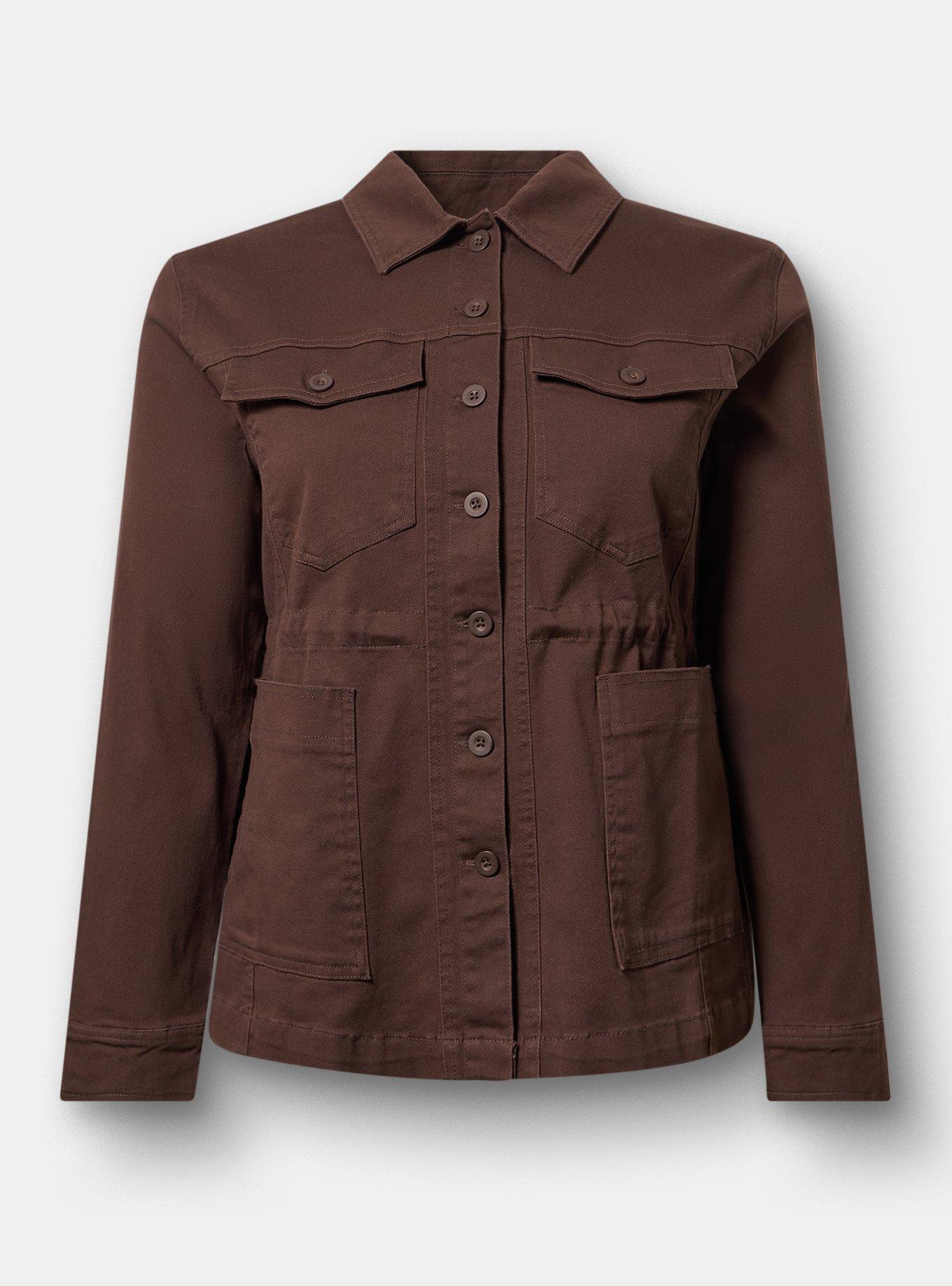 Twill Anorak Jacket, JAVA, flat