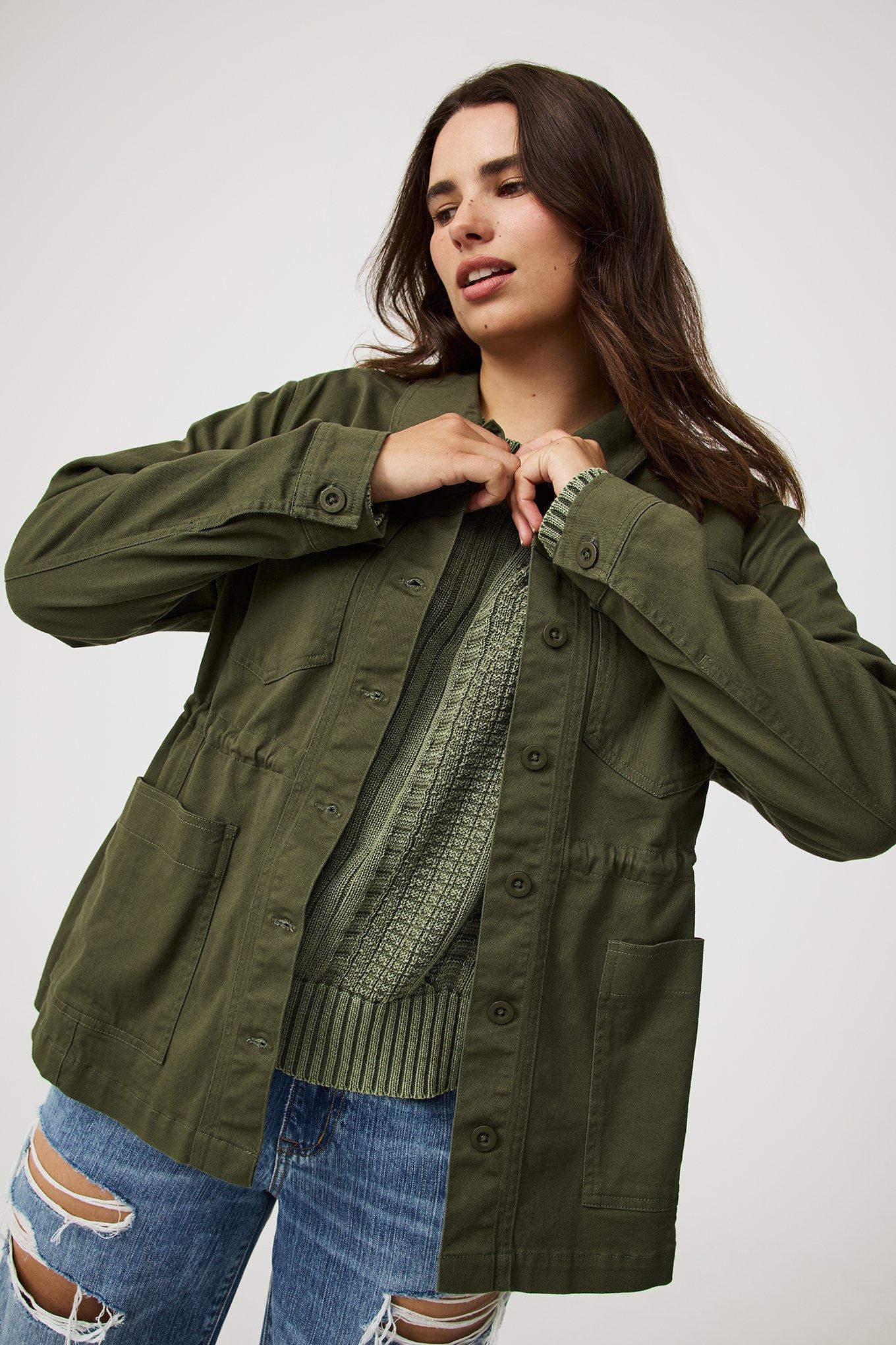 Twill Anorak Trucker Jacket