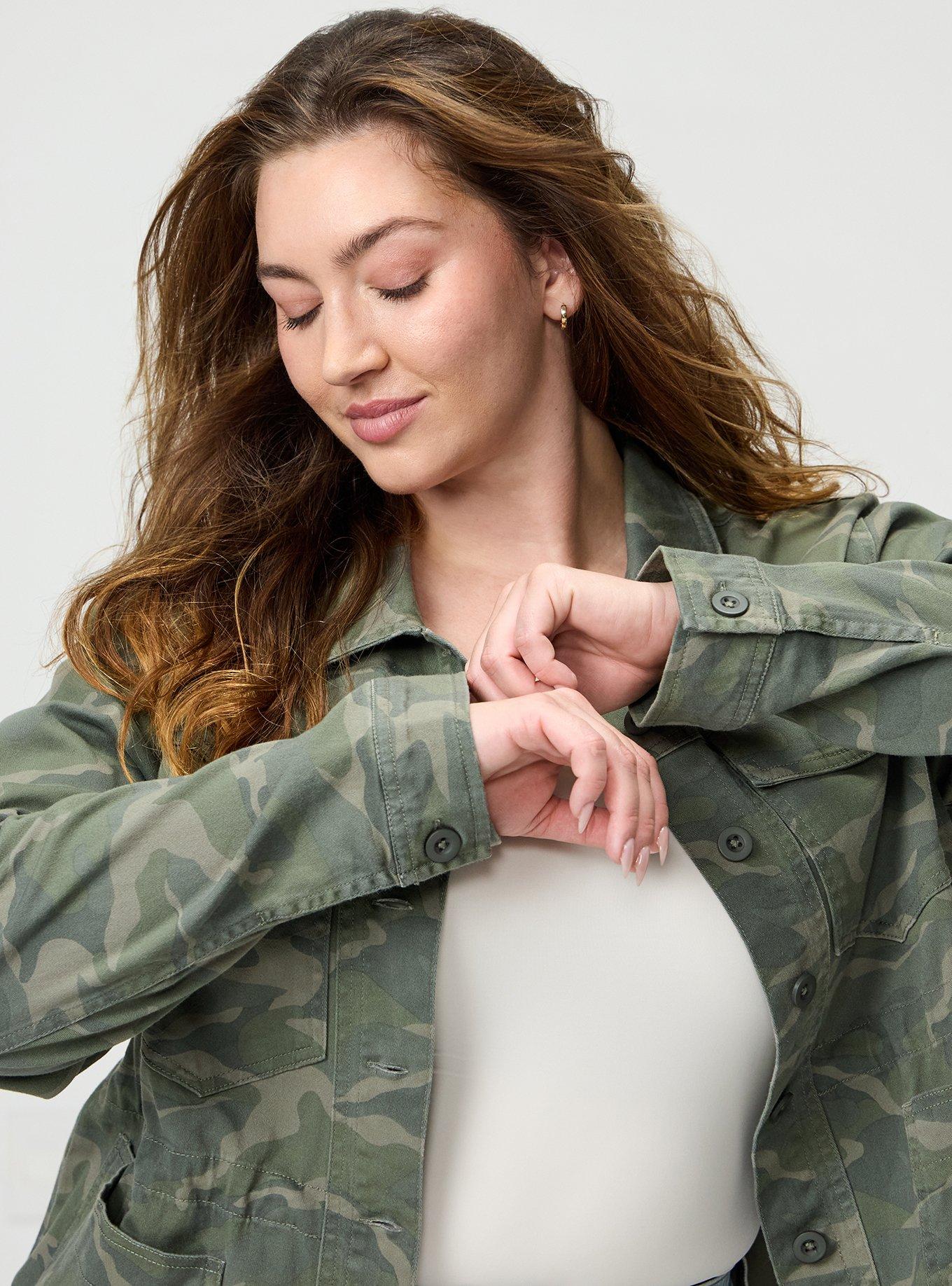 Twill Anorak Jacket, CAMO CADET, alternate