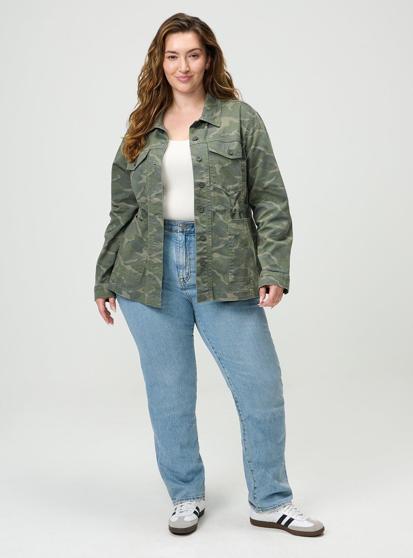 Twill Anorak Jacket, CAMO CADET, alternate