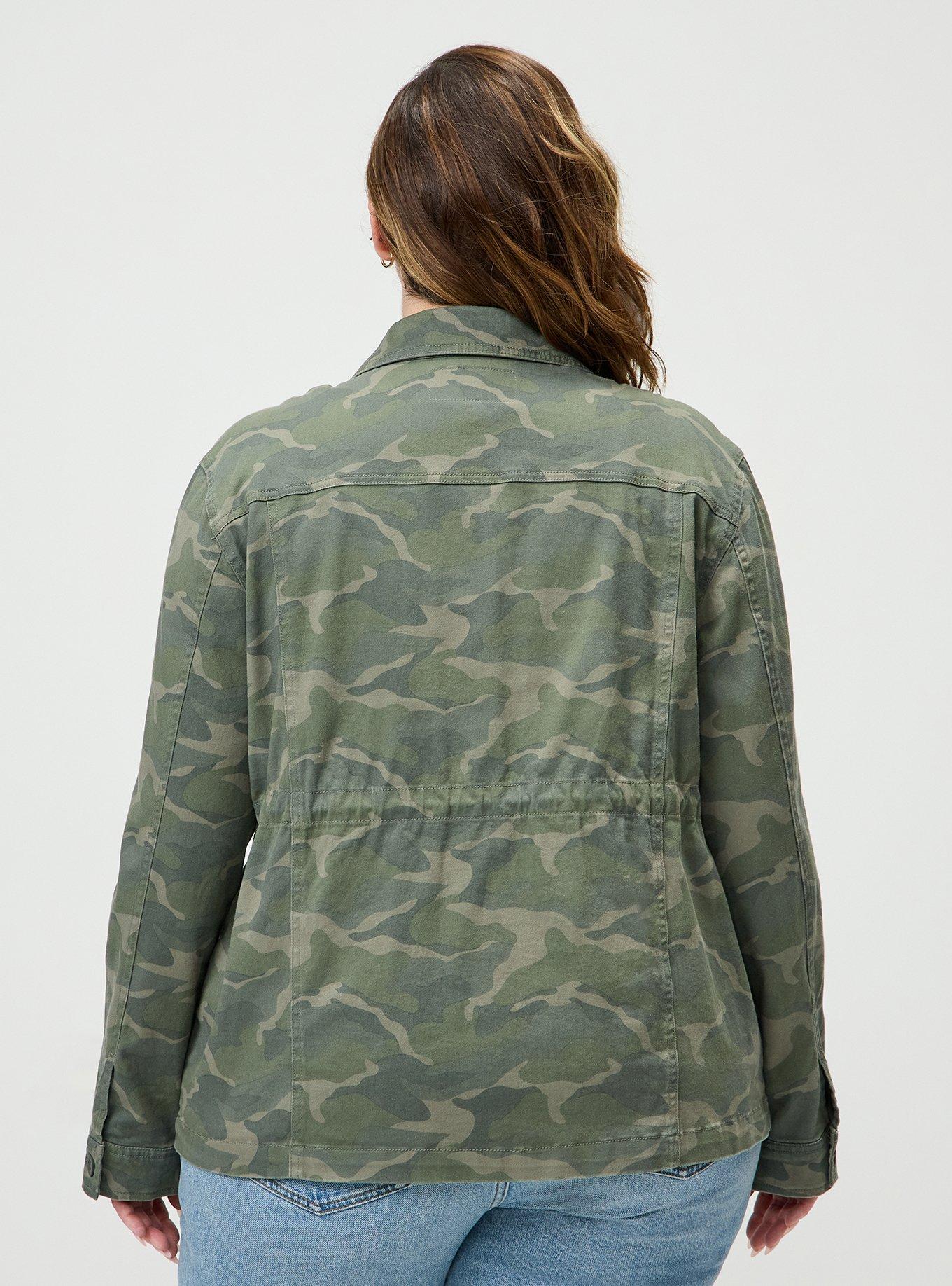 Twill Anorak Jacket, CAMO CADET, alternate