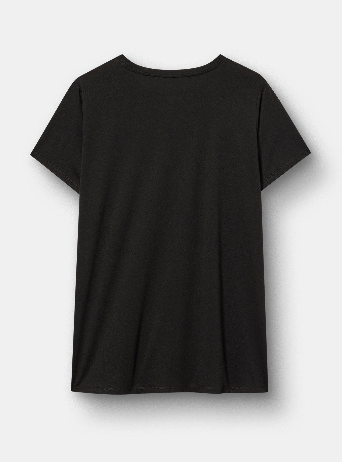 Peanuts Classic Cotton Crew Tee, SPOOKY VIBES PEANUTS DEEP BLACK, alternate