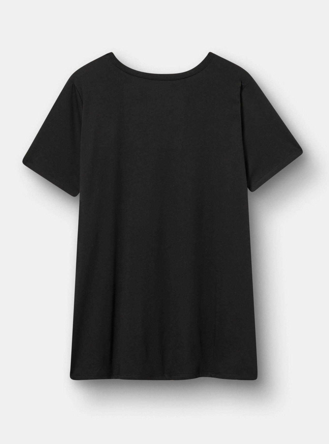 Peanuts Classic Cotton Crew Tee, LOVE FOR ALL PEANUTS DEEP BLACK, alternate