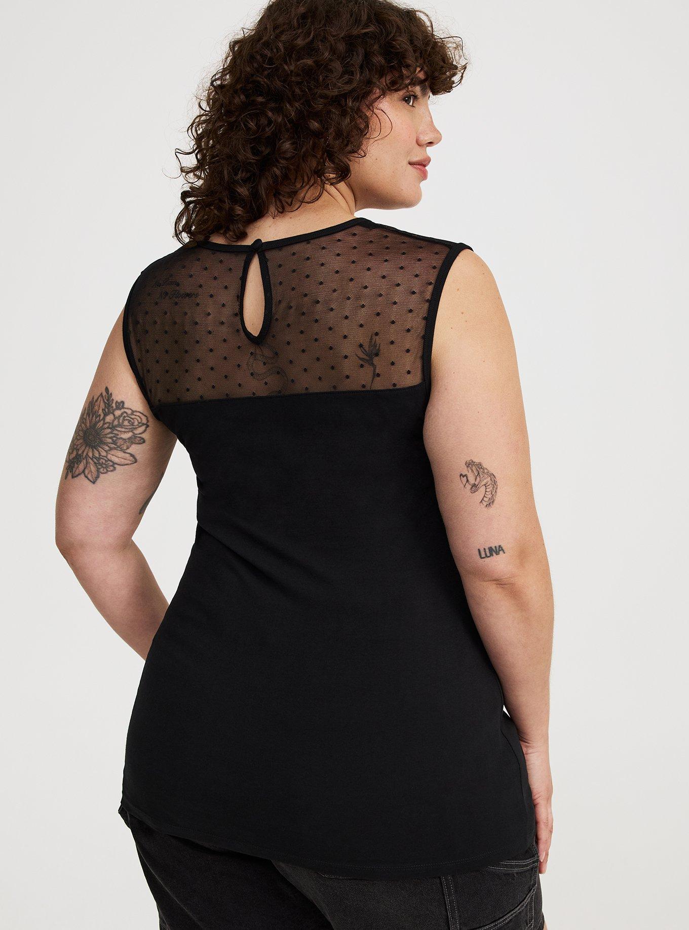 Foxy Mesh Sweetheart Tank