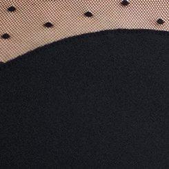 Foxy Mesh Sweetheart Tank, DEEP BLACK, swatch