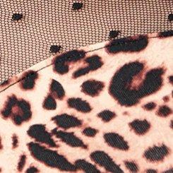 Retro Chic Foxy Mesh Sweetheart Tank, SHAYLA LEOPARD TAN, swatch