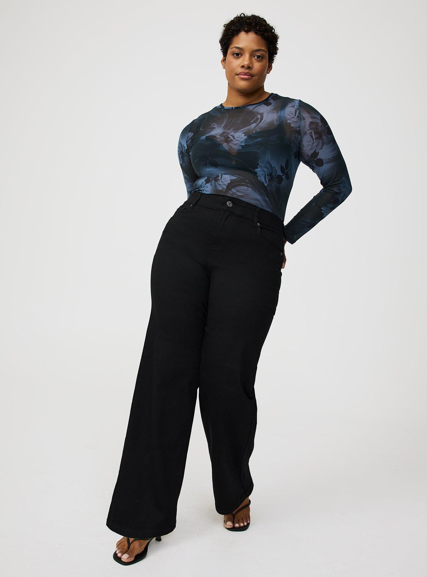 Mesh Crew Long-Sleeve Top