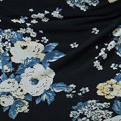 Mesh Crew Long Sleeve Top, MARCIE ROSE FLORAL BLACK, swatch