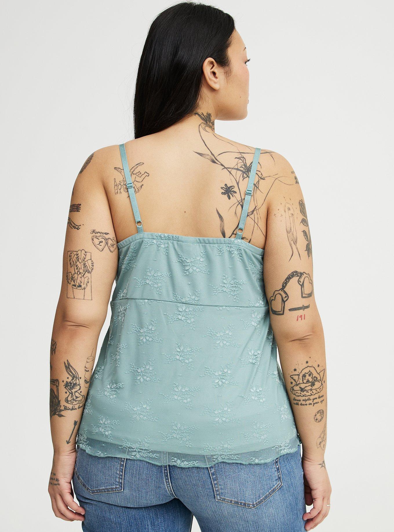 Lace Sweetheart Cami, GRAY MIST, alternate