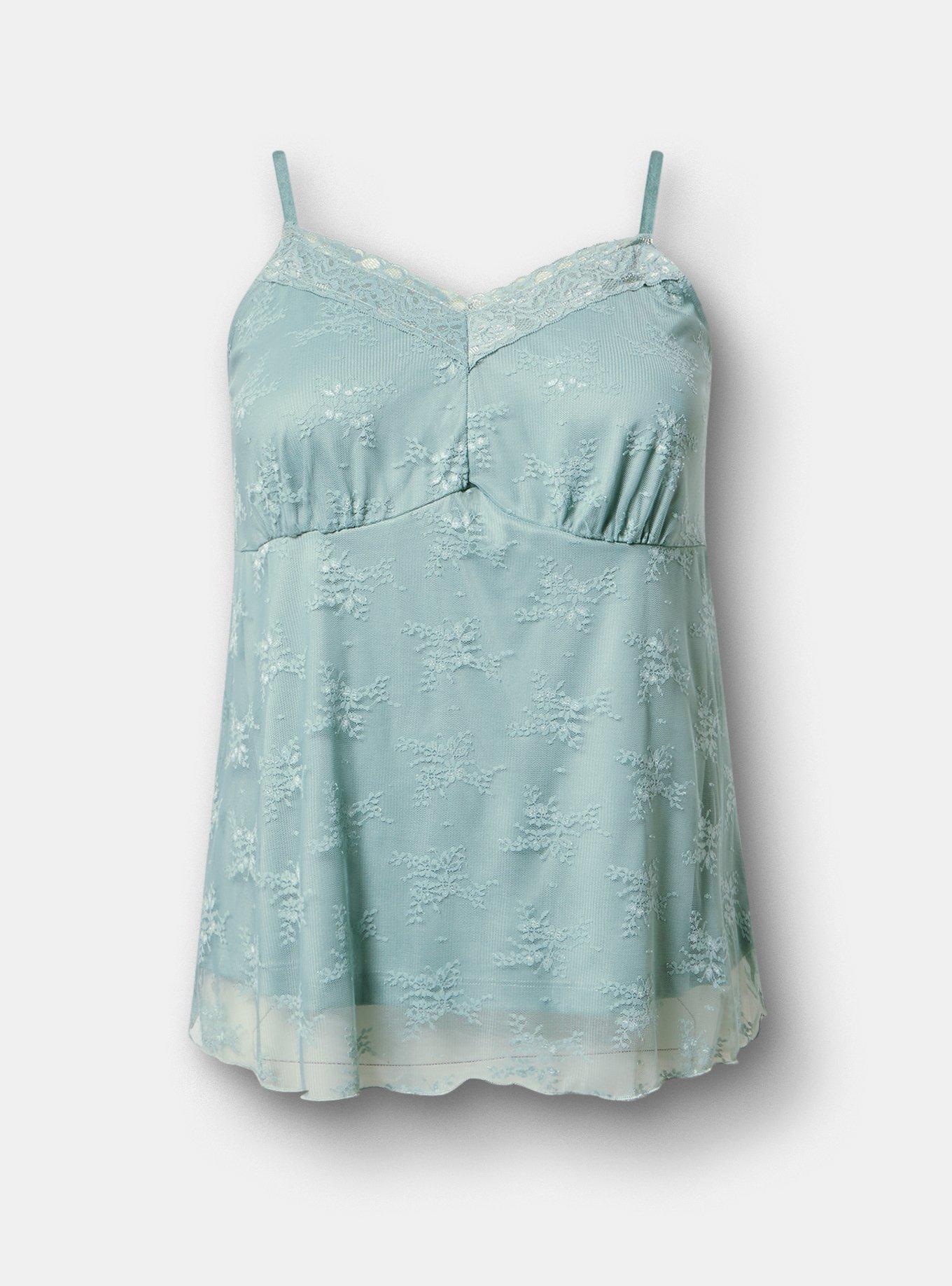 Lace Sweetheart Cami, GRAY MIST, hi-res