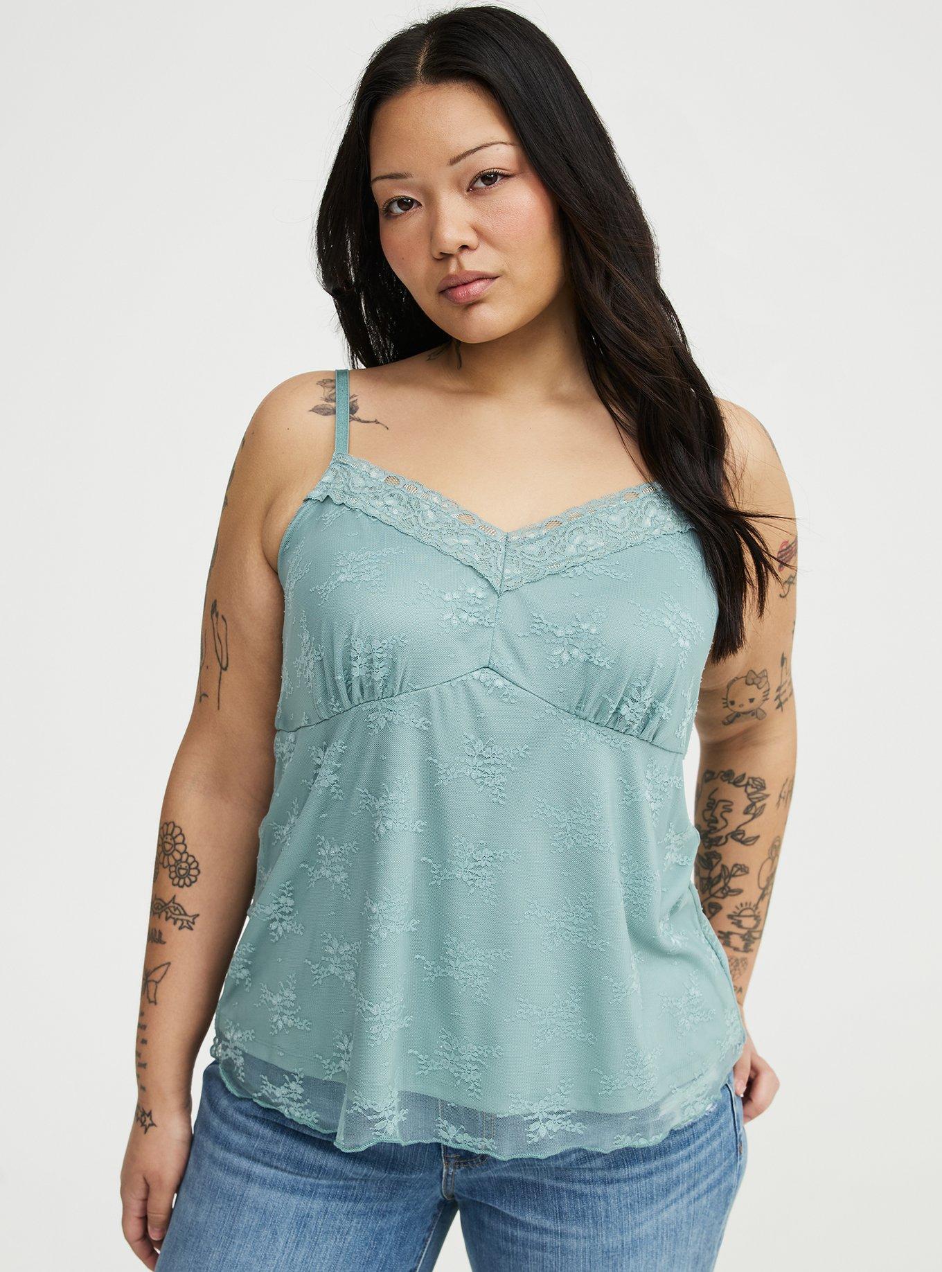 Lace Sweetheart Cami, GRAY MIST, hi-res