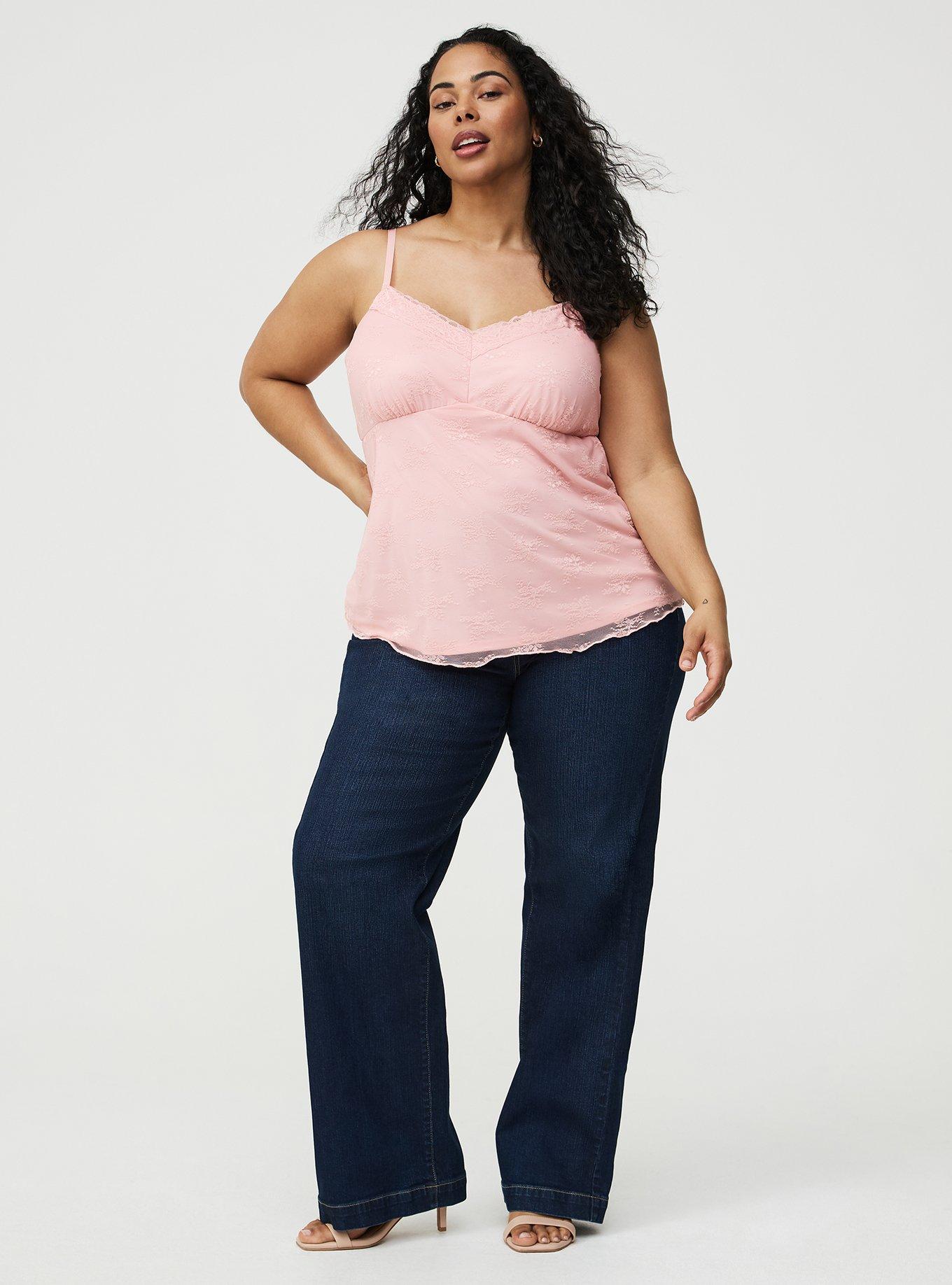 Lace Sweetheart Cami, SILVER PINK, alternate