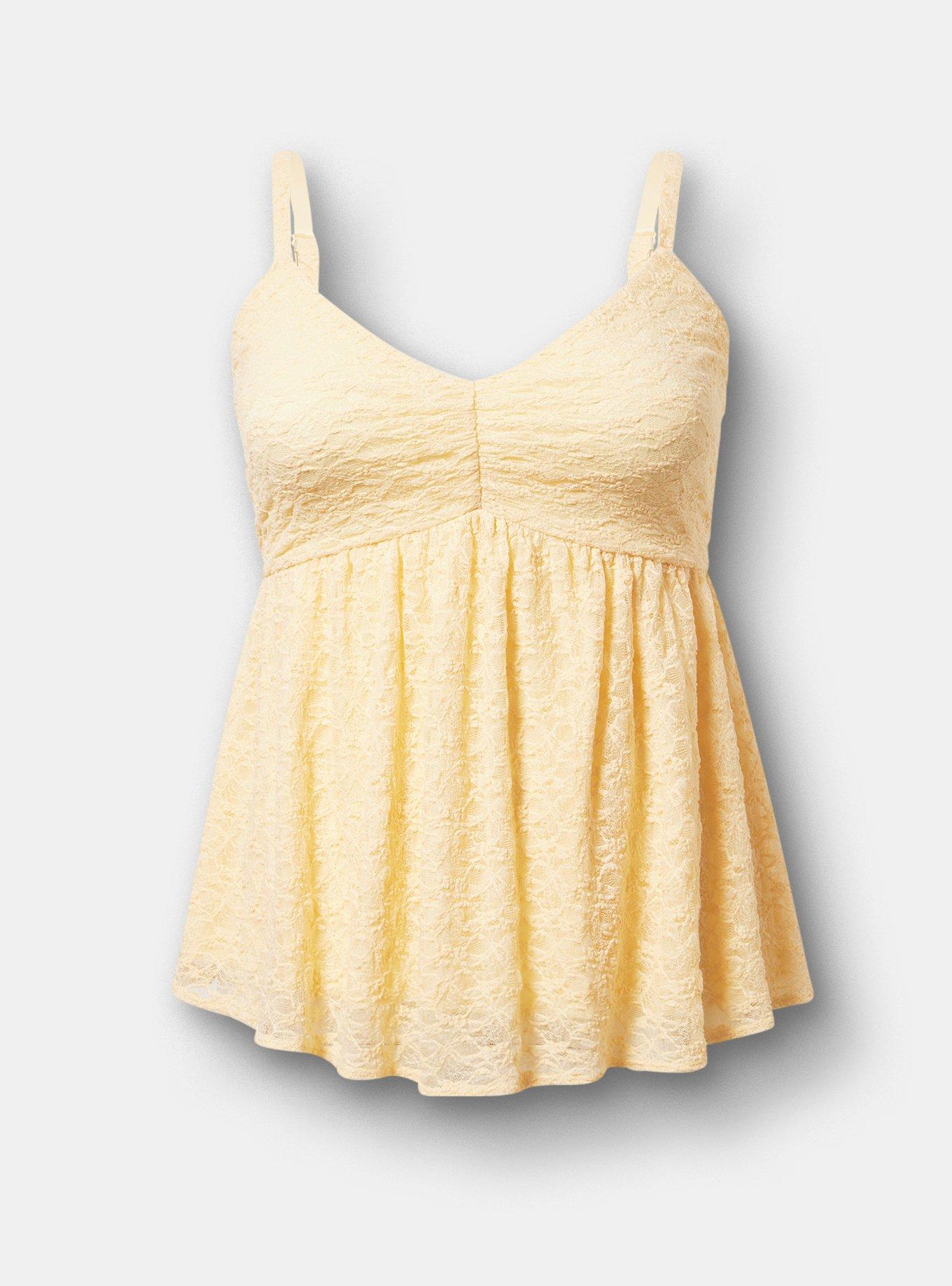 Stretch Lace Sweetheart Babydoll Cami, SUMMER MELON, hi-res