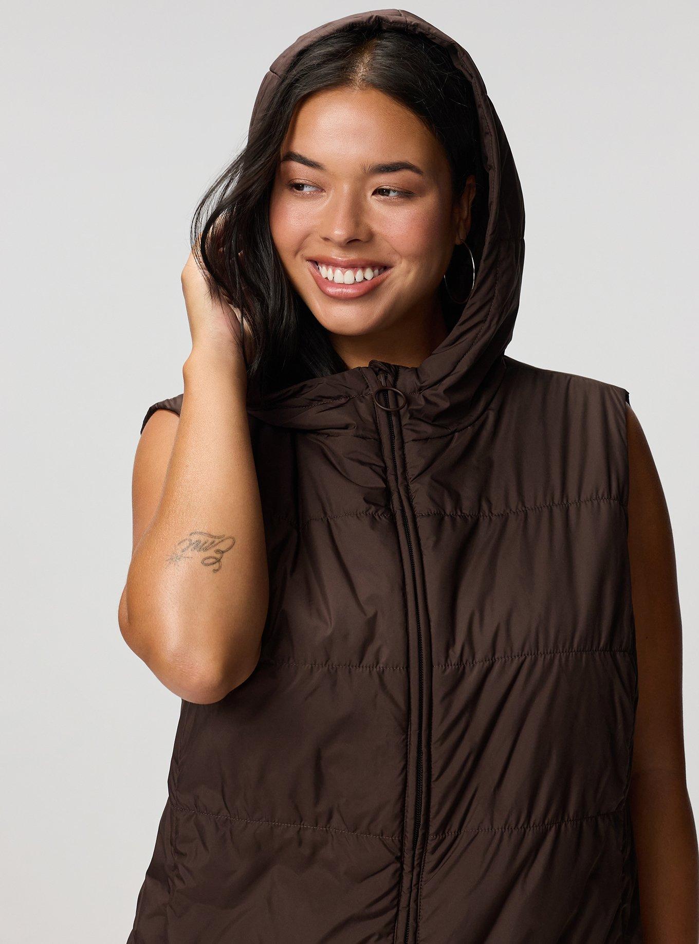 Hooded Puffer Vest, JAVA, alternate