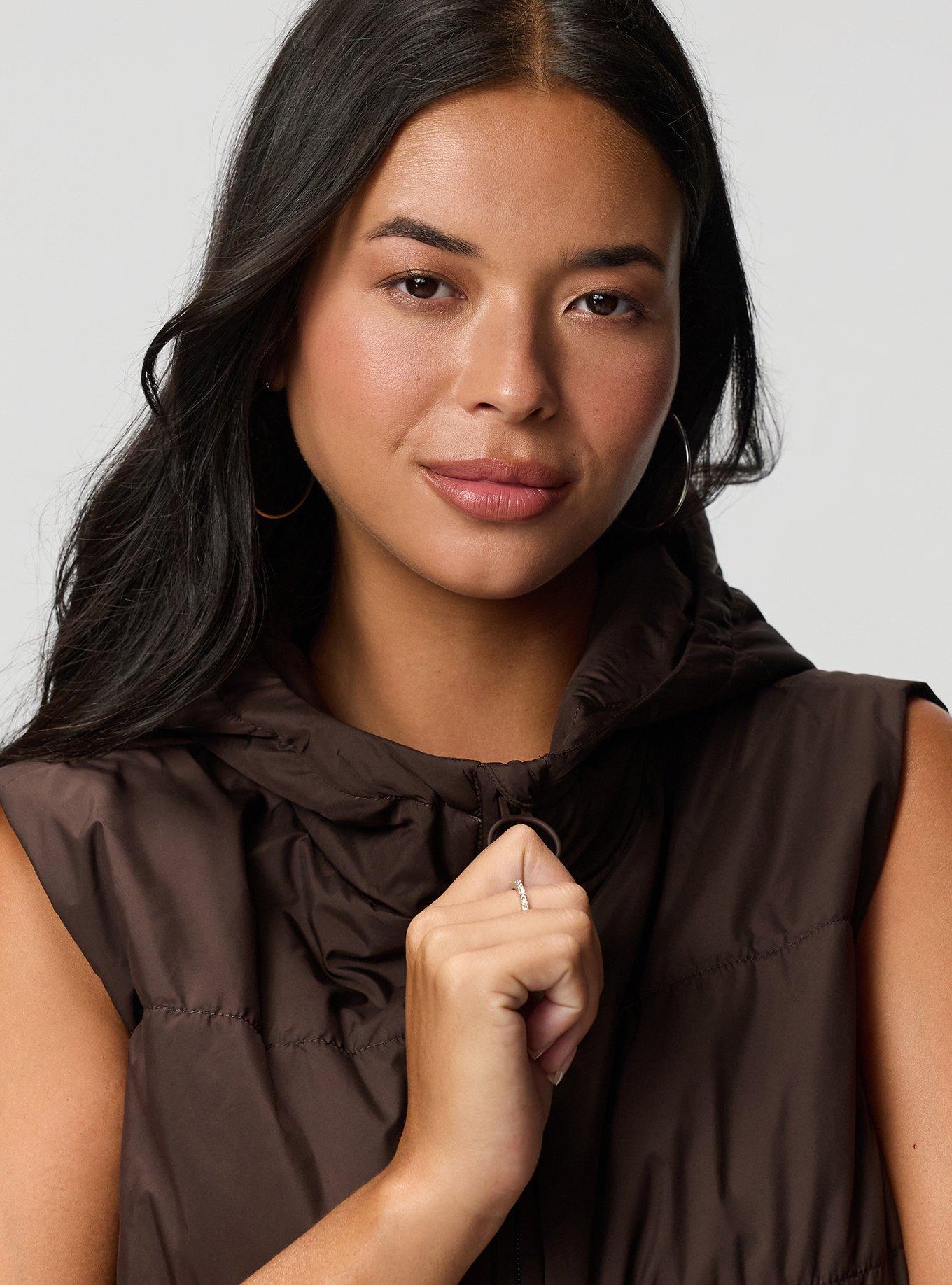 Hooded Puffer Vest, JAVA, alternate