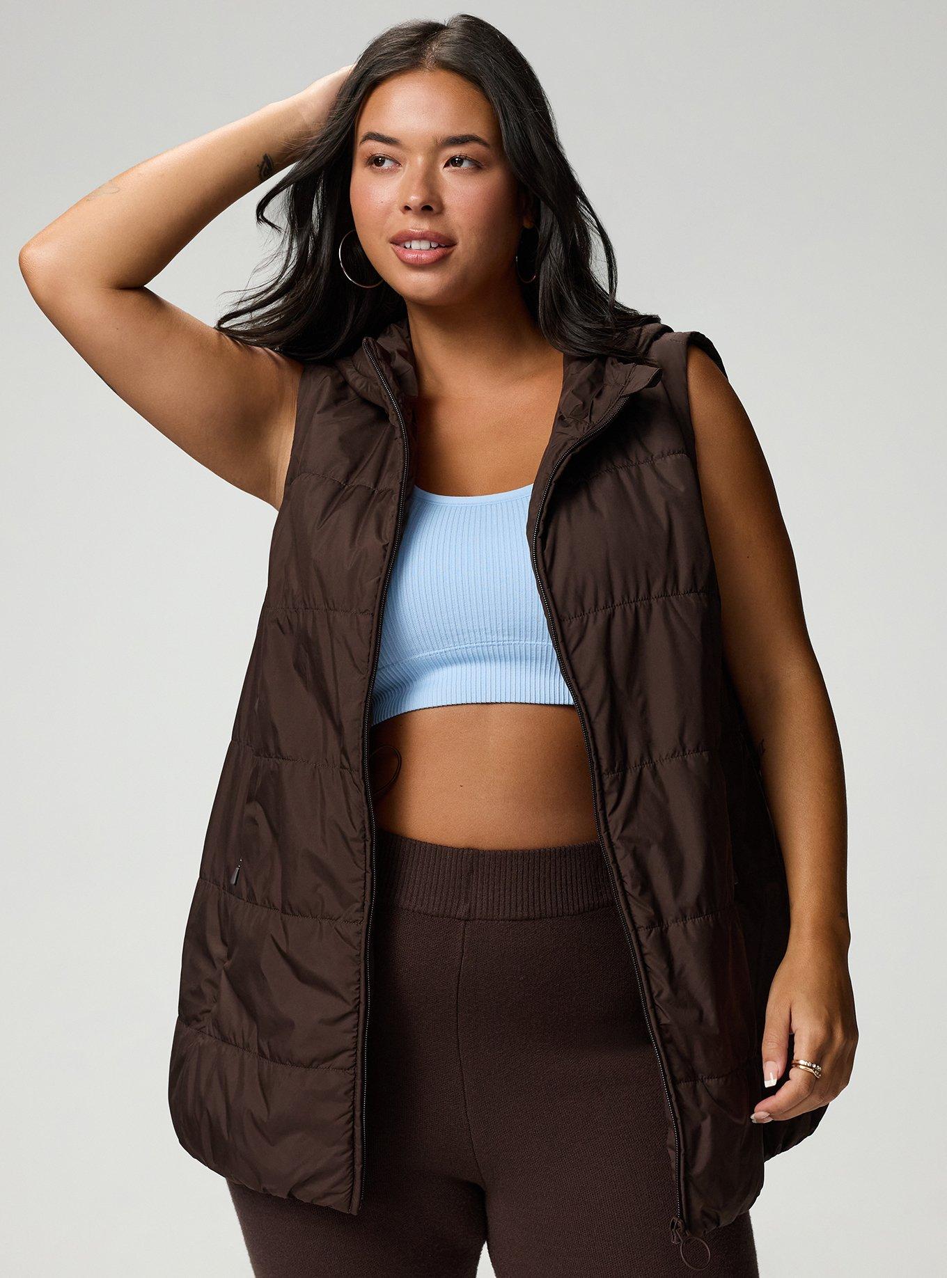 Hooded Puffer Vest, JAVA, hi-res