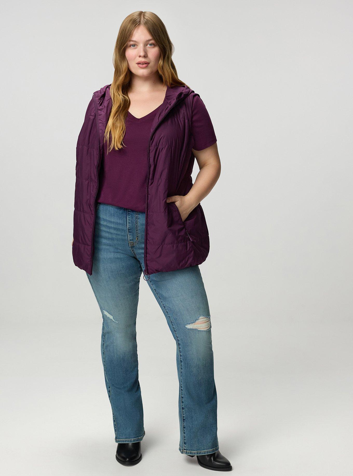 Hooded Puffer Vest, WINTER BLOOM, alternate