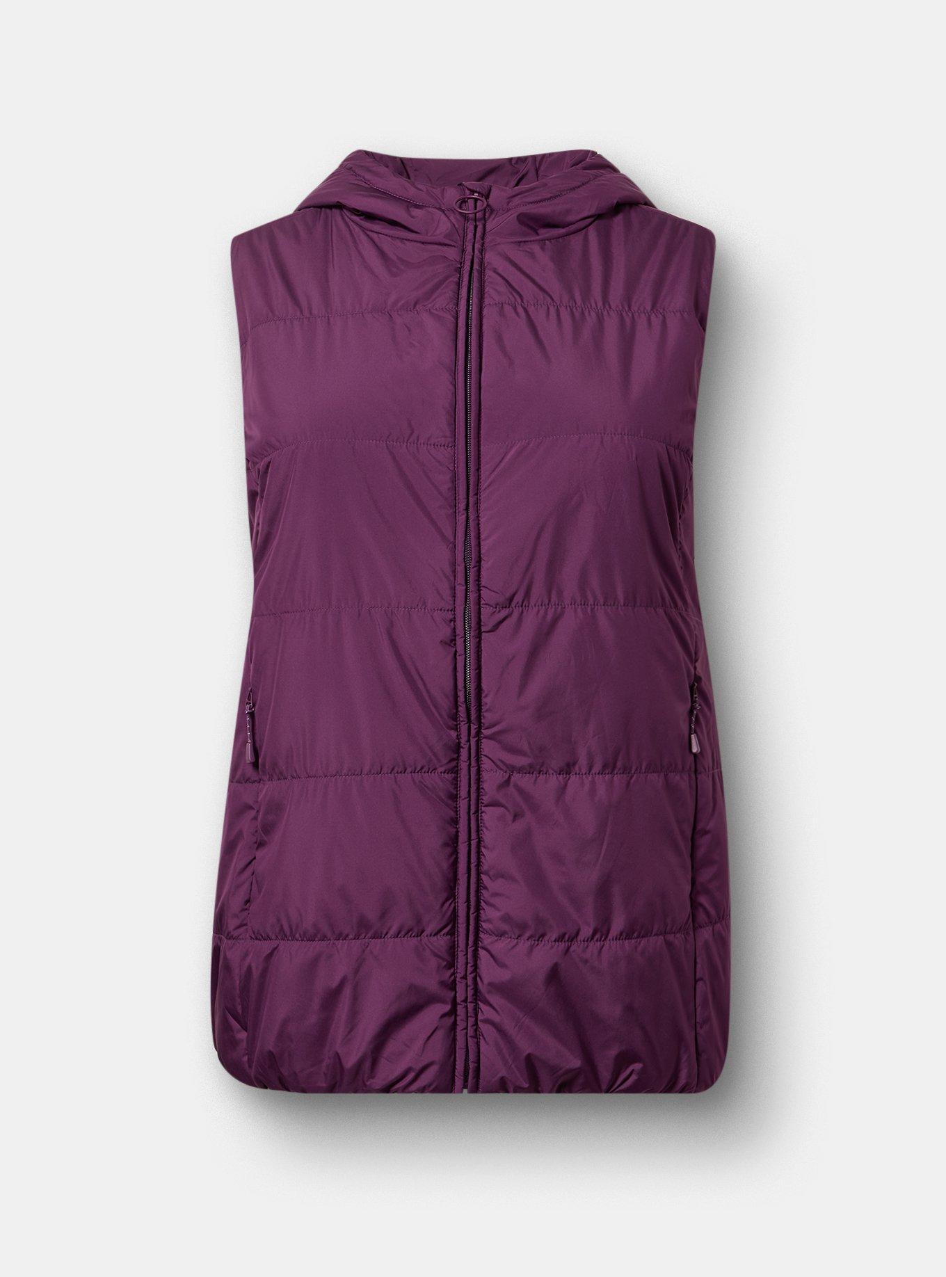Hooded Puffer Vest, WINTER BLOOM, hi-res