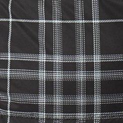 Plus Size Puffer Jacket, JESSE PLAID BLACK, swatch