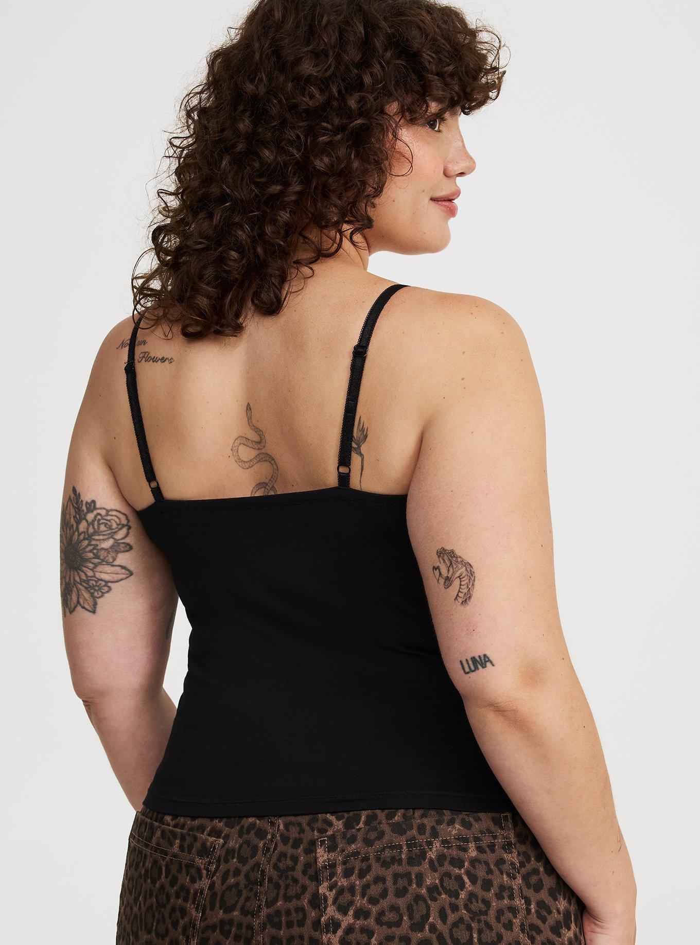 Foxy Scallop-Trim Crop Top