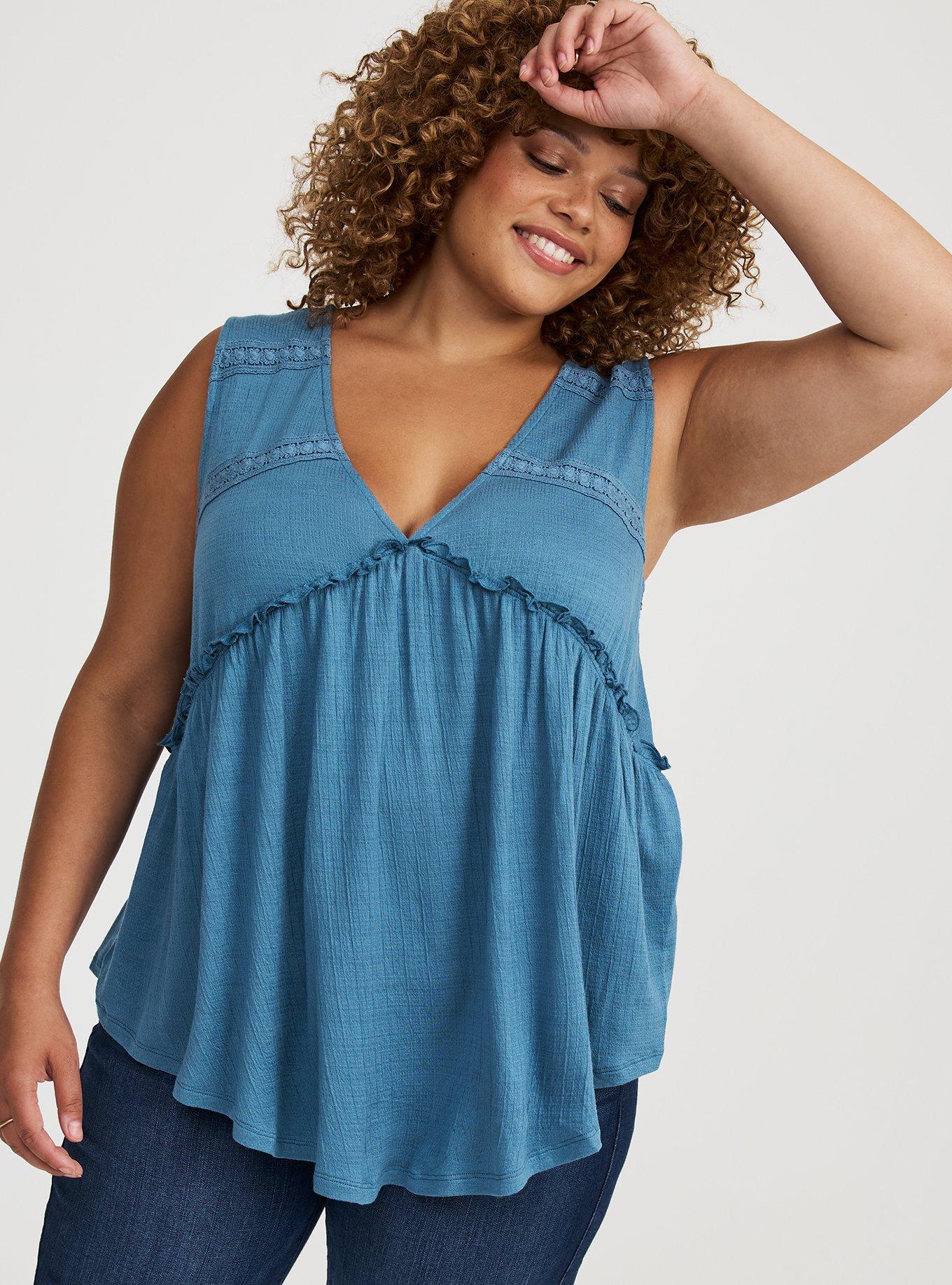 Shirred Tunic Tank