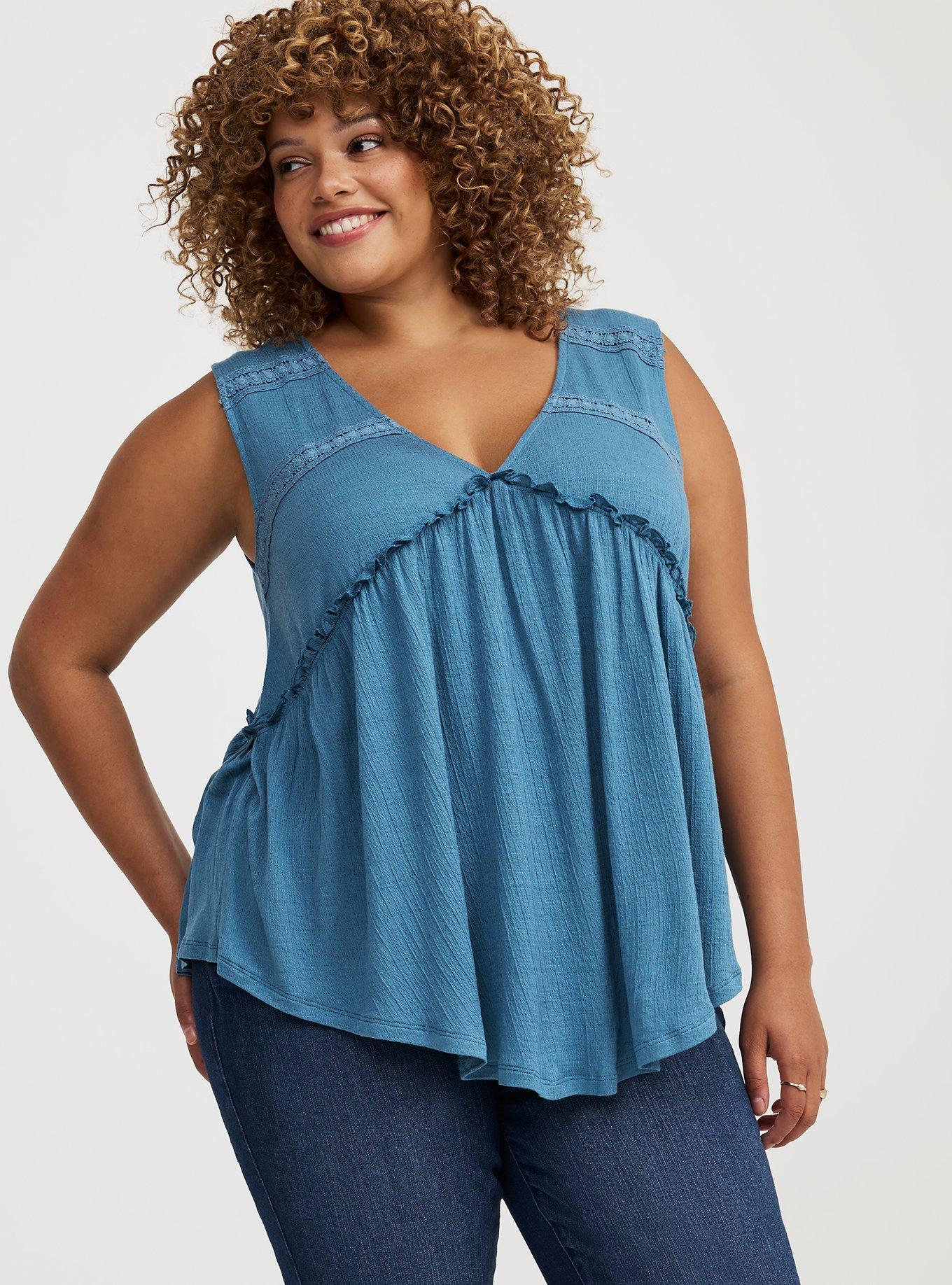 Shirred Tunic Tank