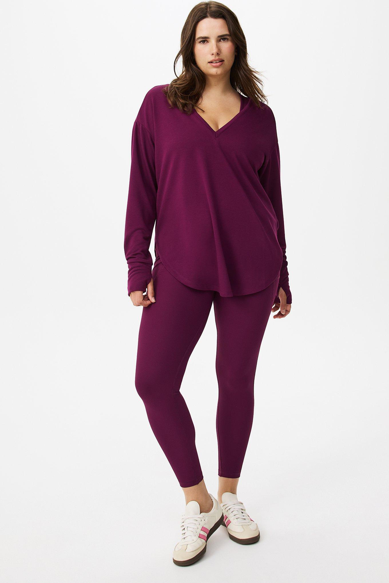 Lightweight French Terry Long Sleeve Active Top