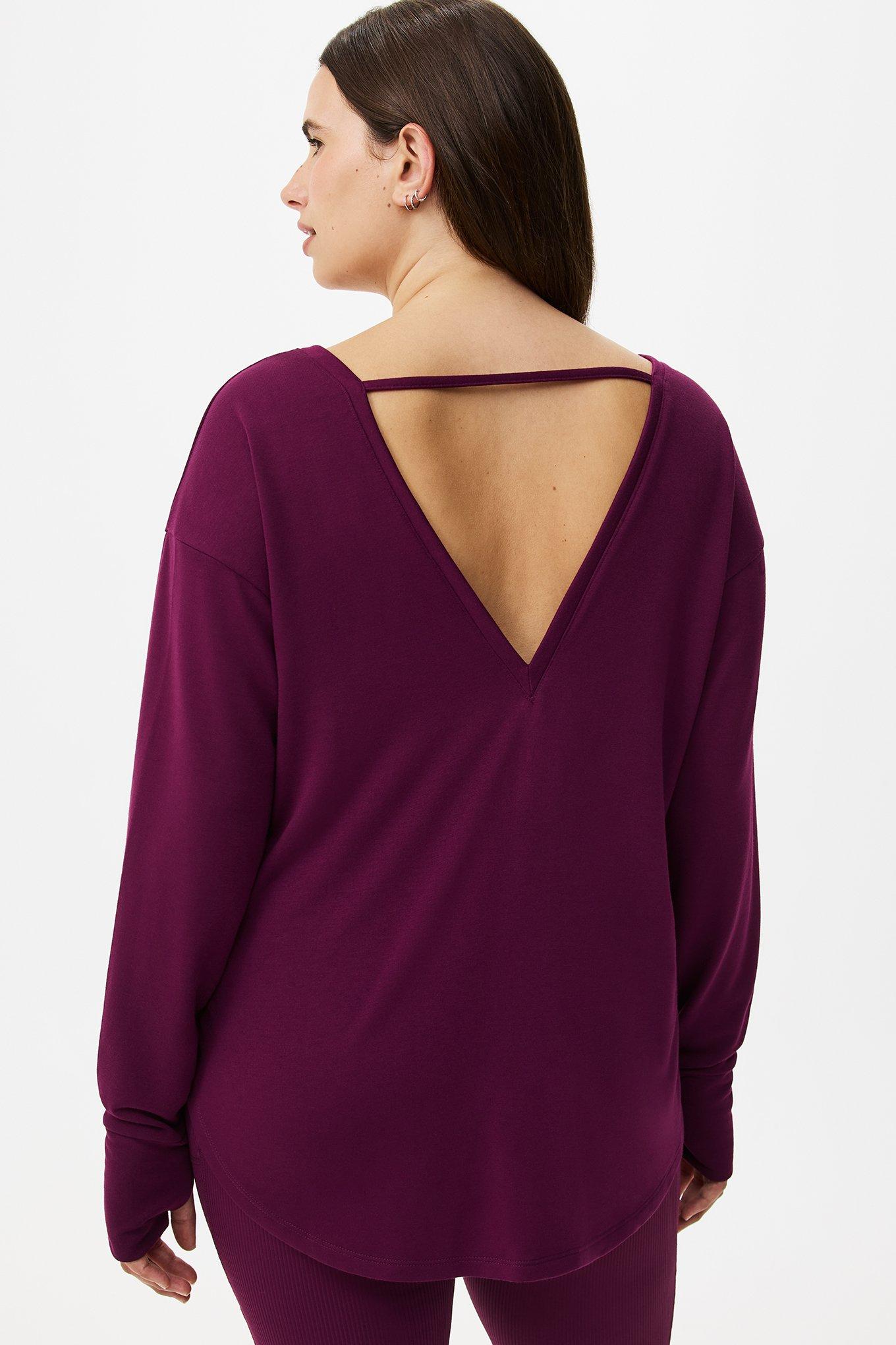 Lightweight French Terry Long Sleeve Active Top