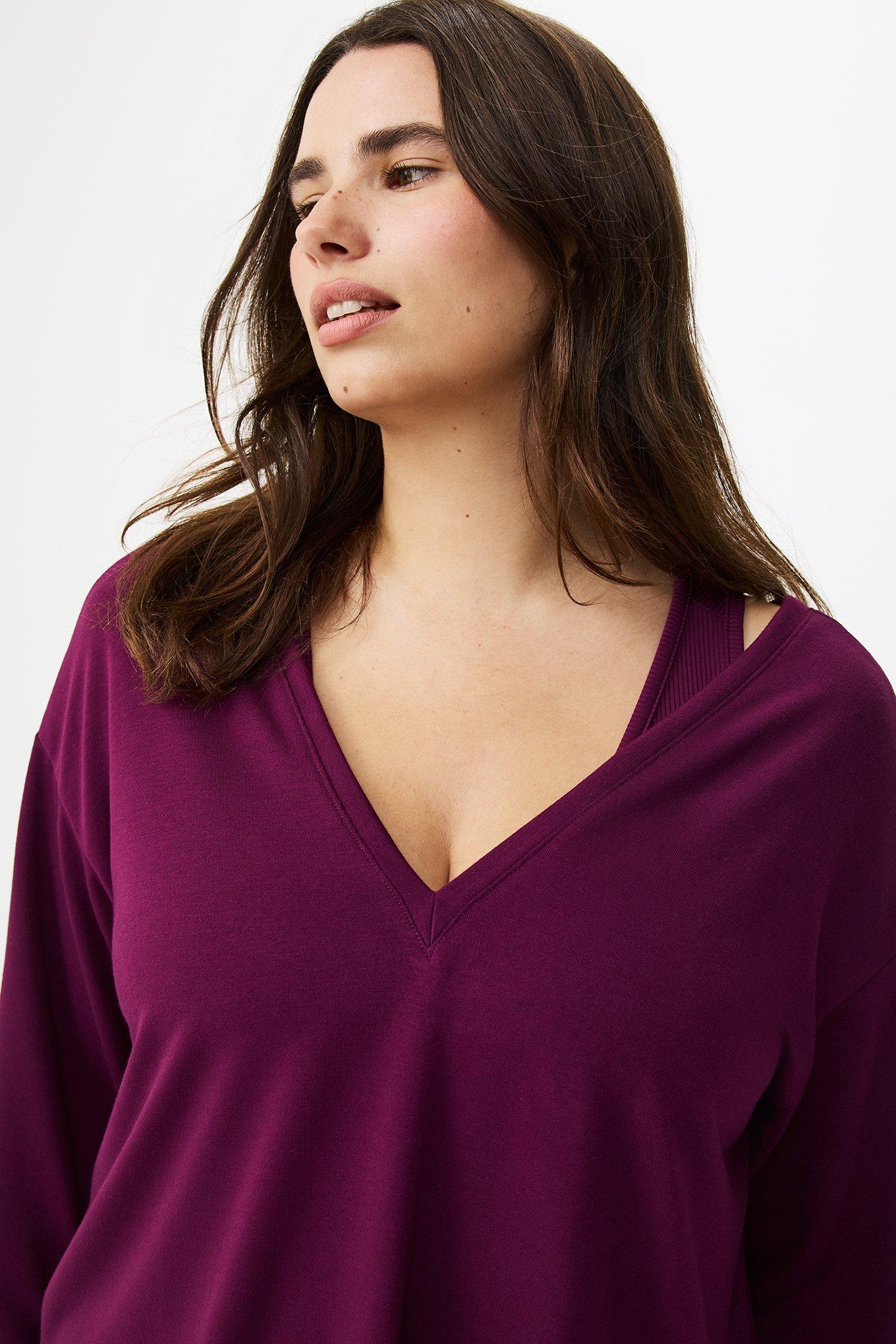 Lightweight French Terry Long Sleeve Active Top