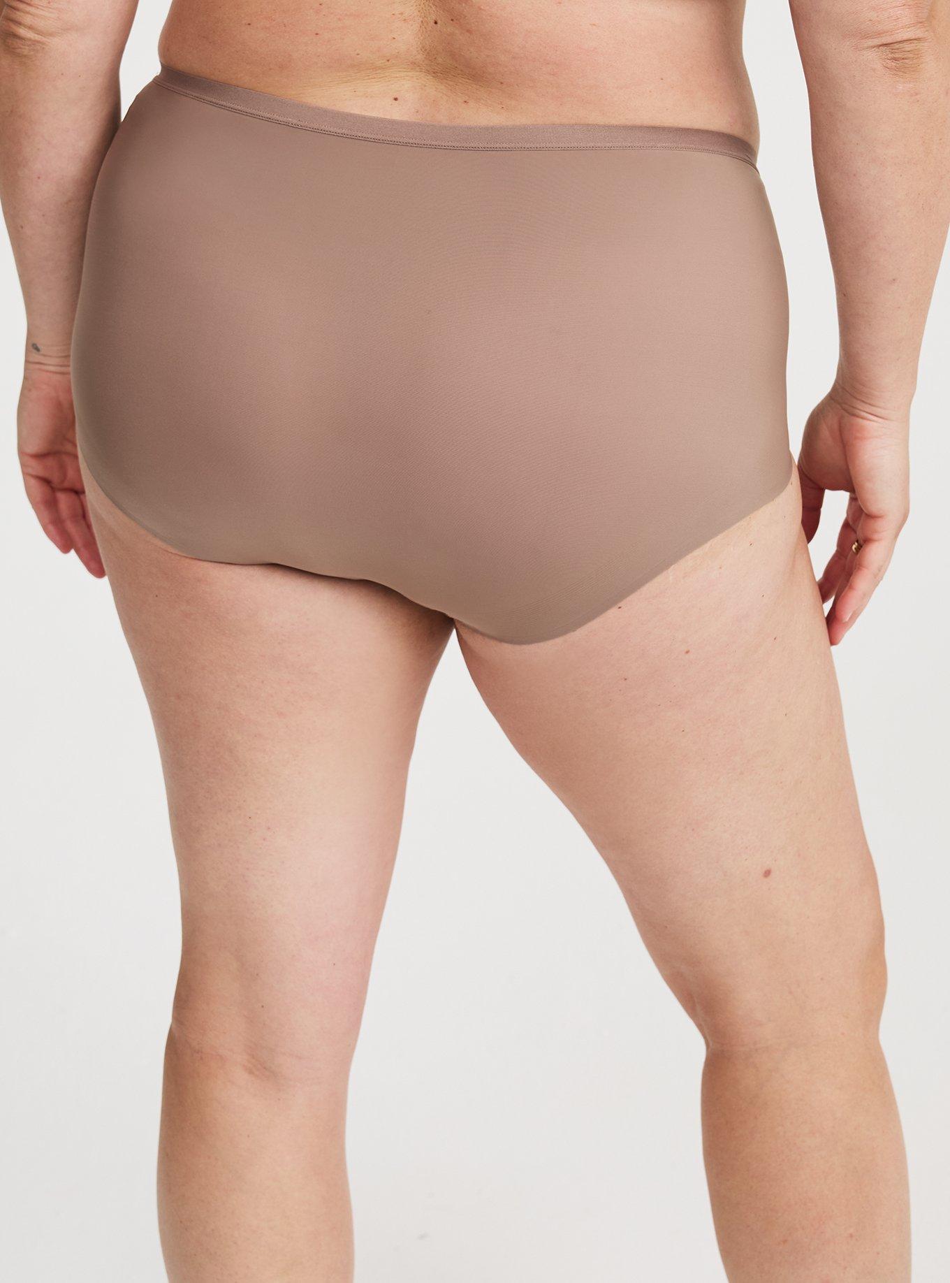 Microfiber Mid-Rise No Show Brief Panty