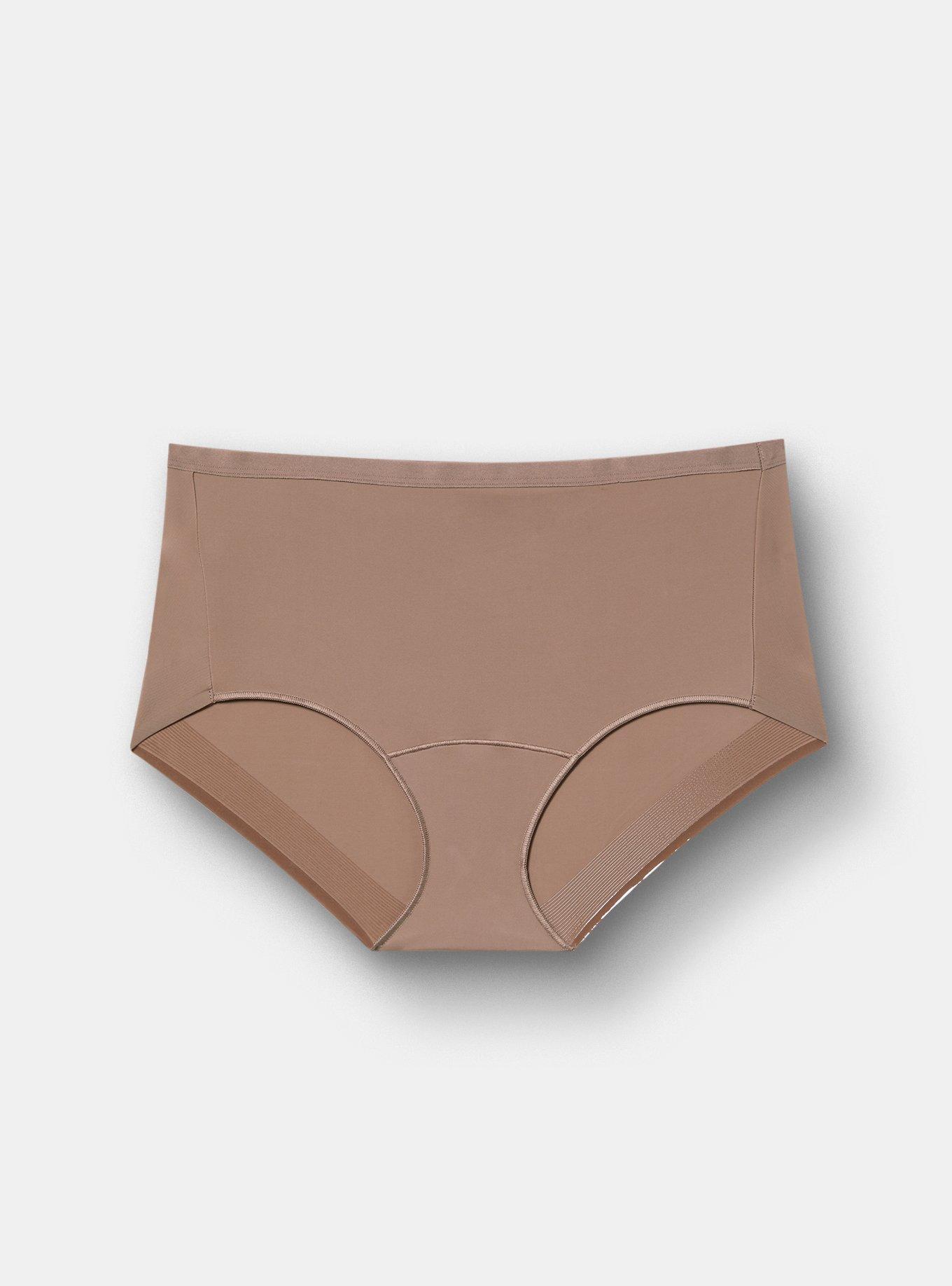 Microfiber Mid-Rise No Show Brief Panty