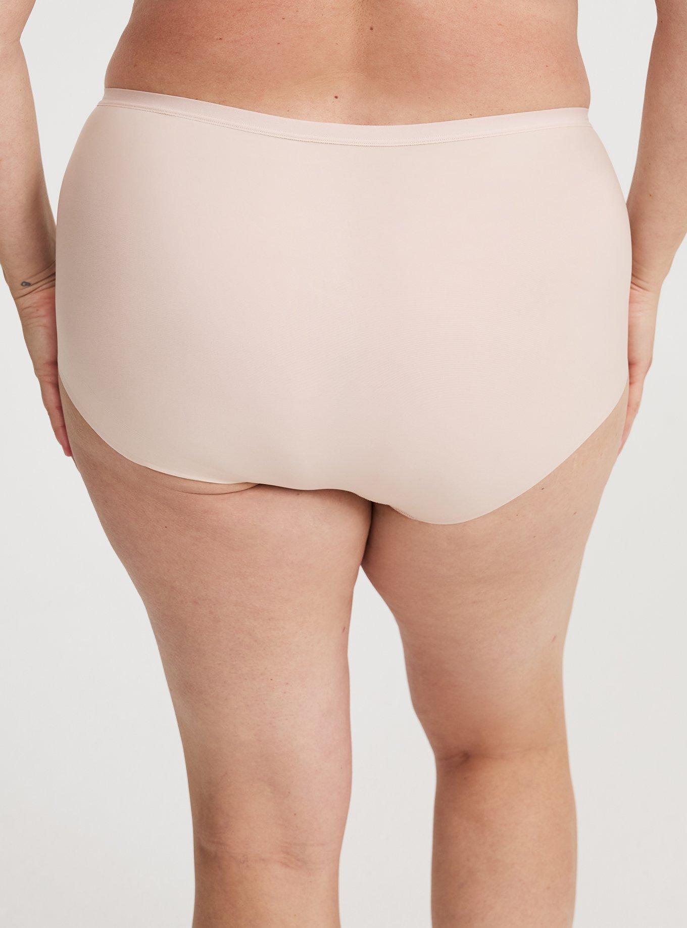 Microfiber Mid-Rise No Show Brief Panty