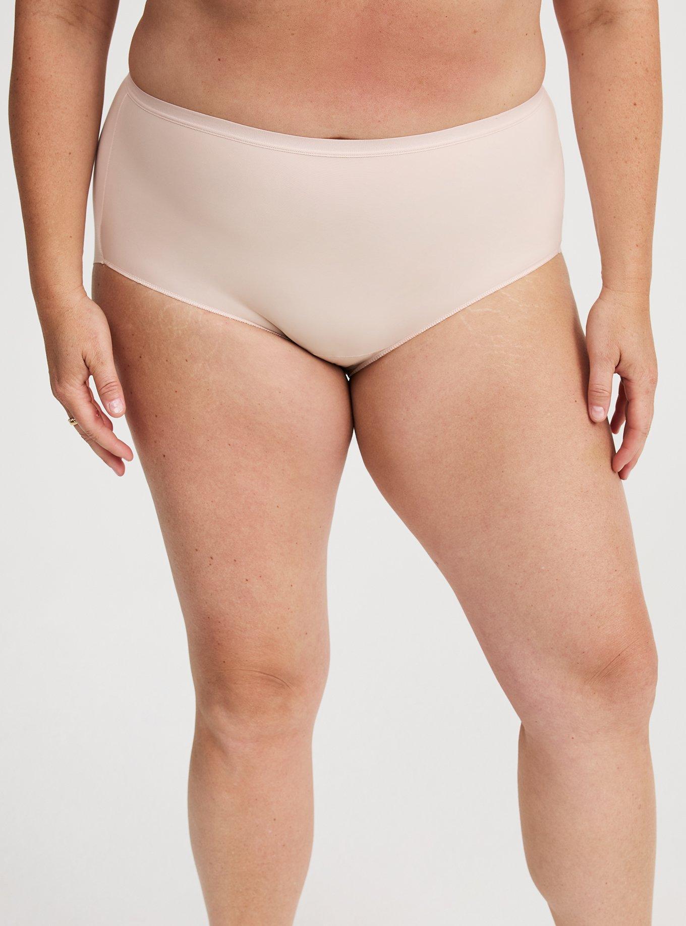 Microfiber Mid-Rise No Show Brief Panty