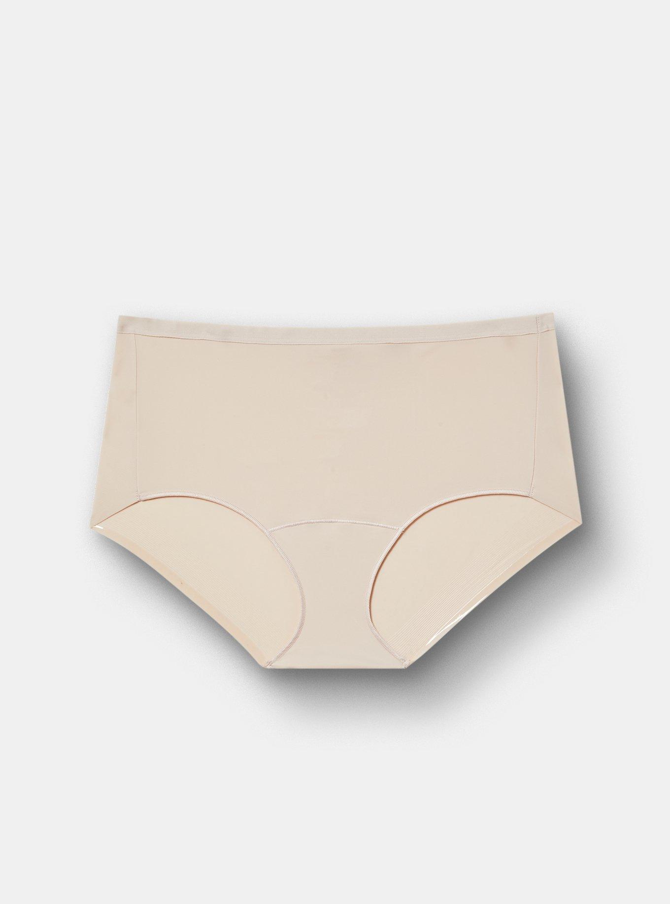 Microfiber Mid-Rise No Show Brief Panty