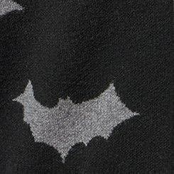 Plus Size Luxe Cozy Boyfriend Cardigan, MIDNIGHT BATS DEEP BLACK, swatch