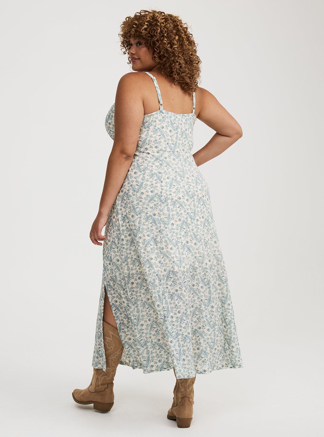 Double-Slit Maxi Dress