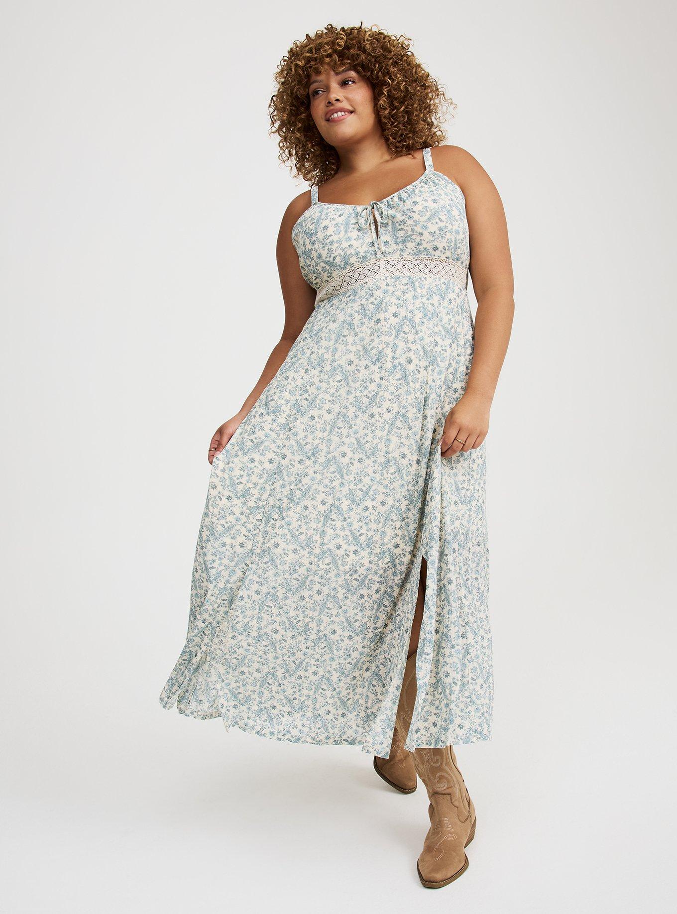 Double-Slit Maxi Dress
