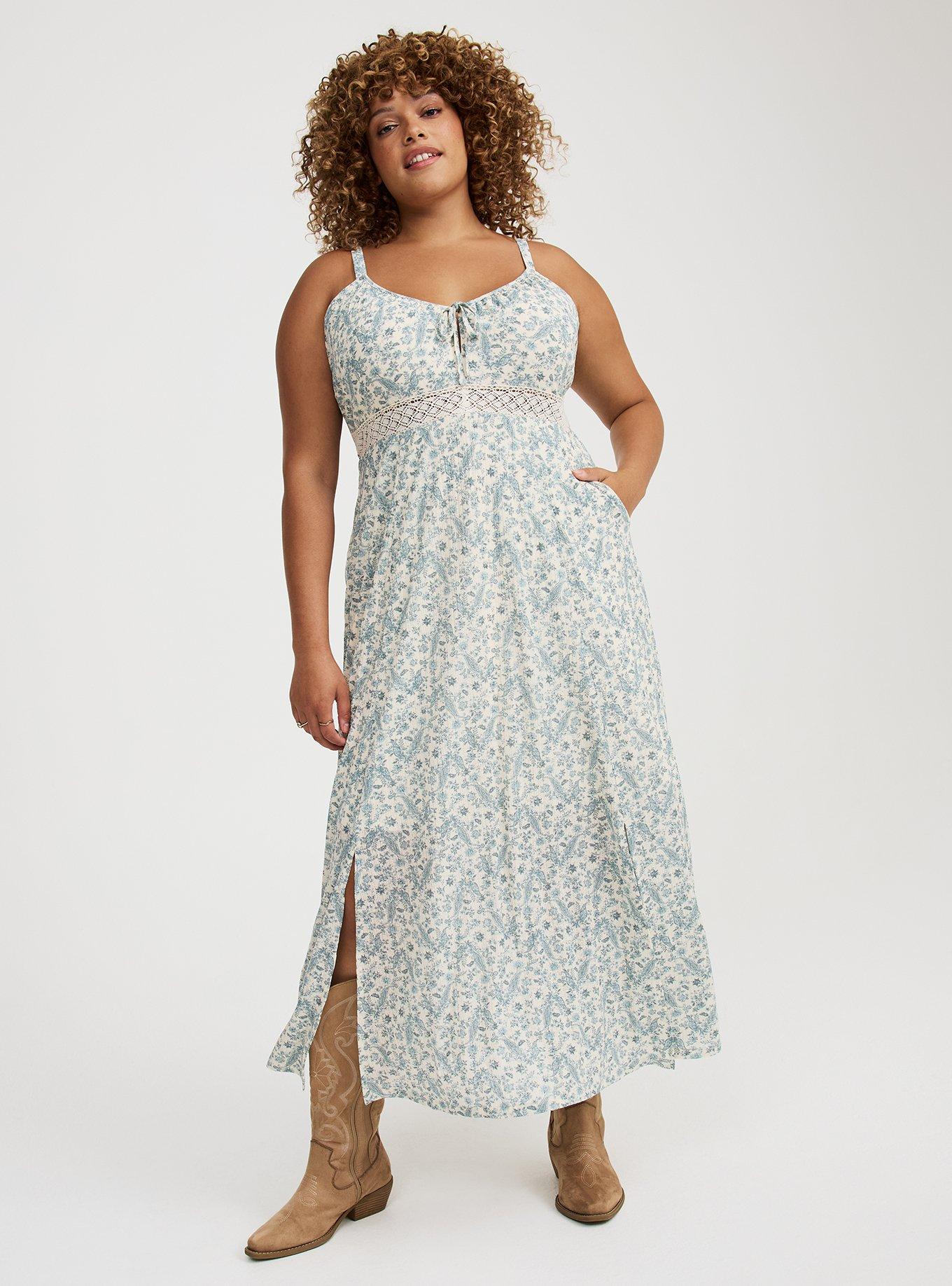 Double-Slit Maxi Dress
