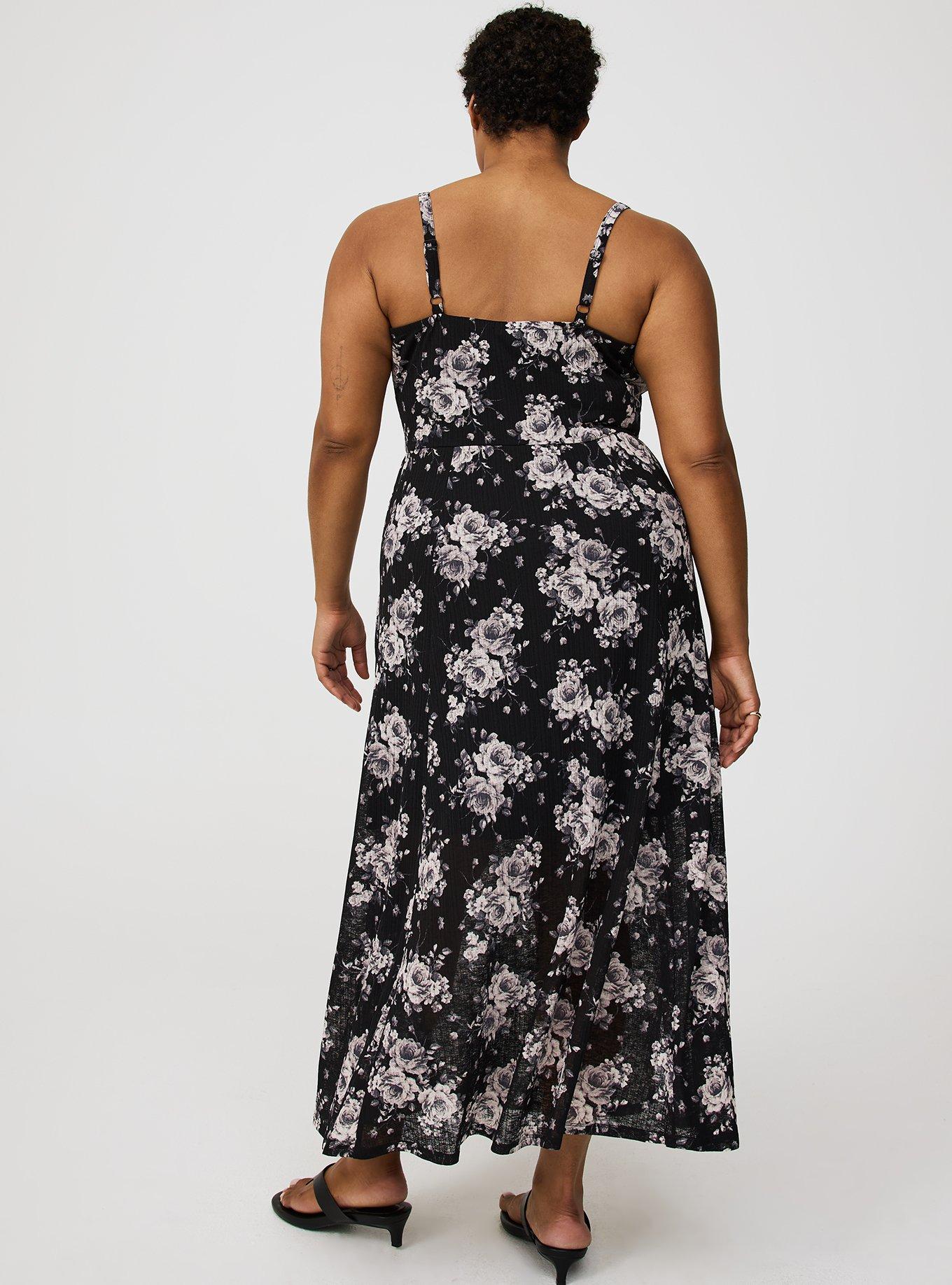 Double-Slit Maxi Dress
