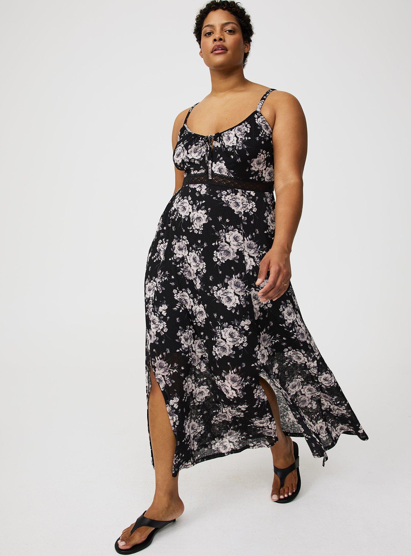 Double-Slit Maxi Dress