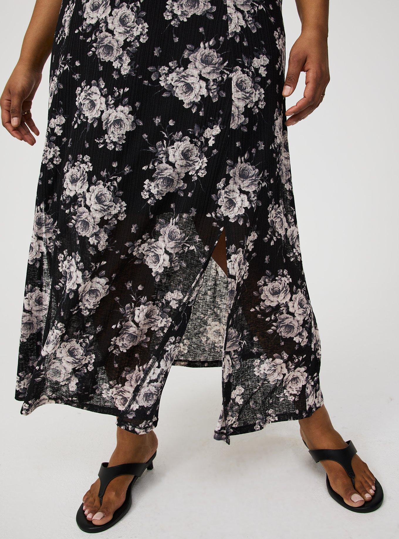 Double-Slit Maxi Dress