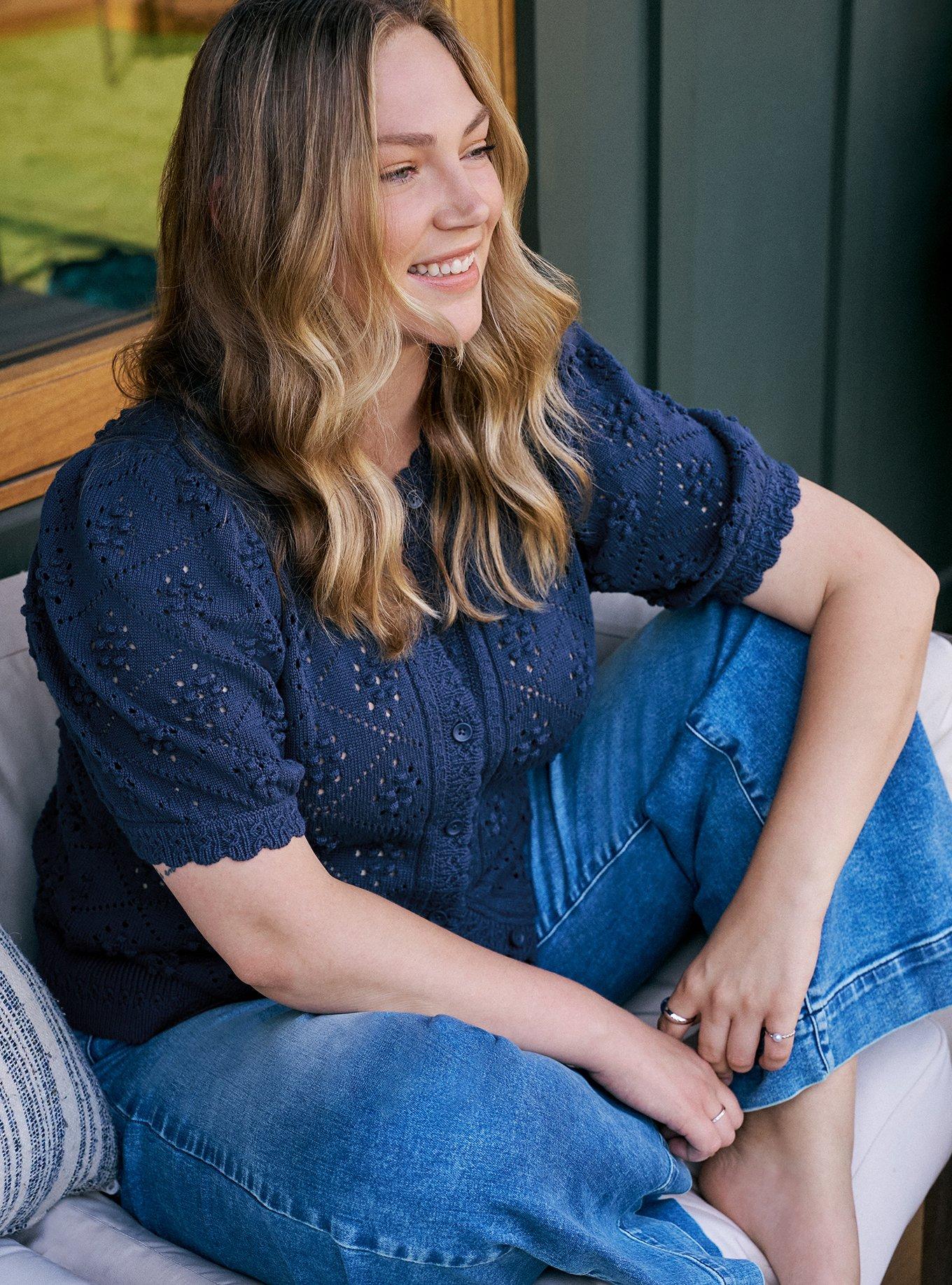 Belle Isle Scallop Edge Cardigan