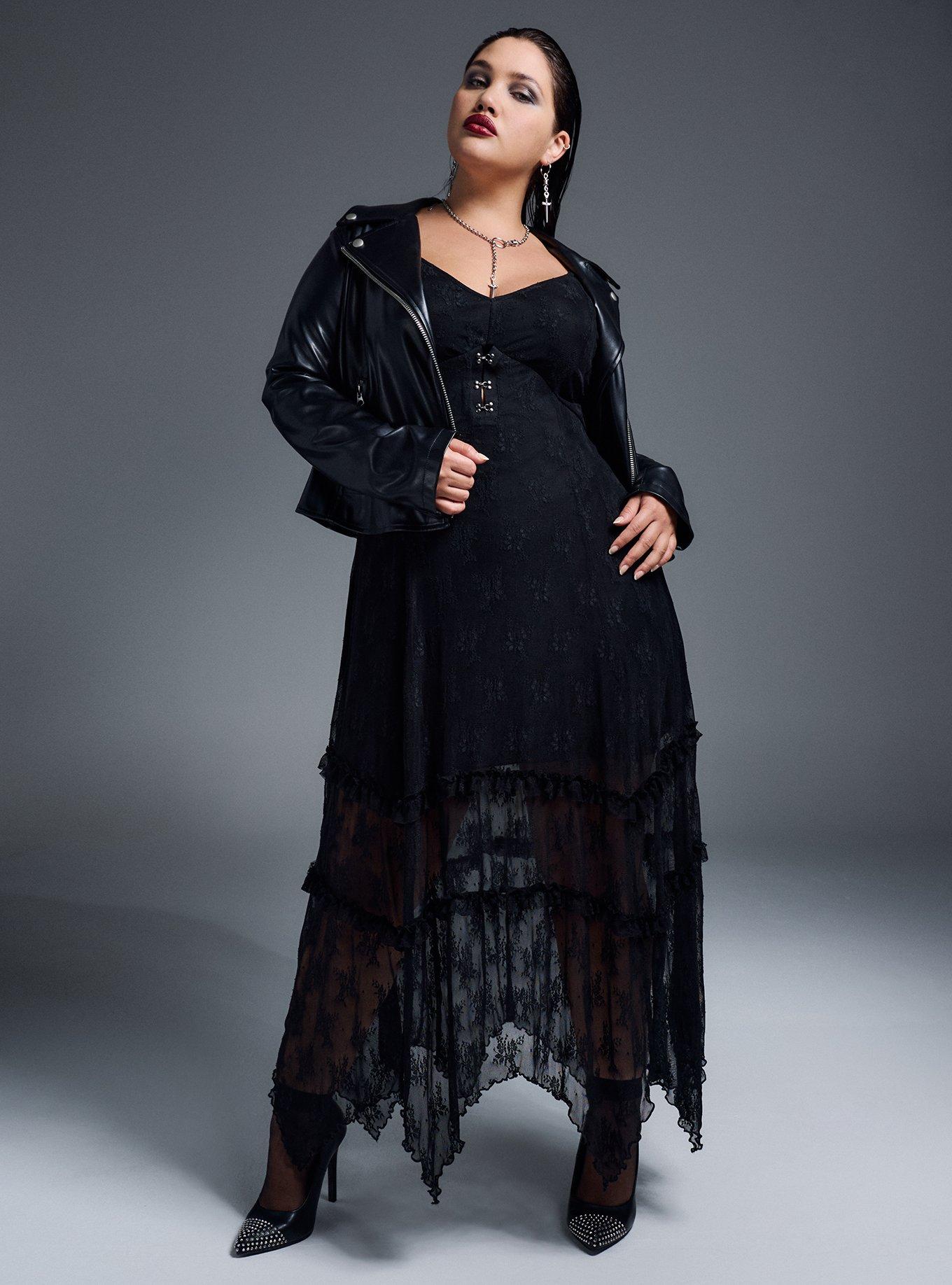 Plus Size - Nightfall Tiered Lace Maxi Dress - Torrid