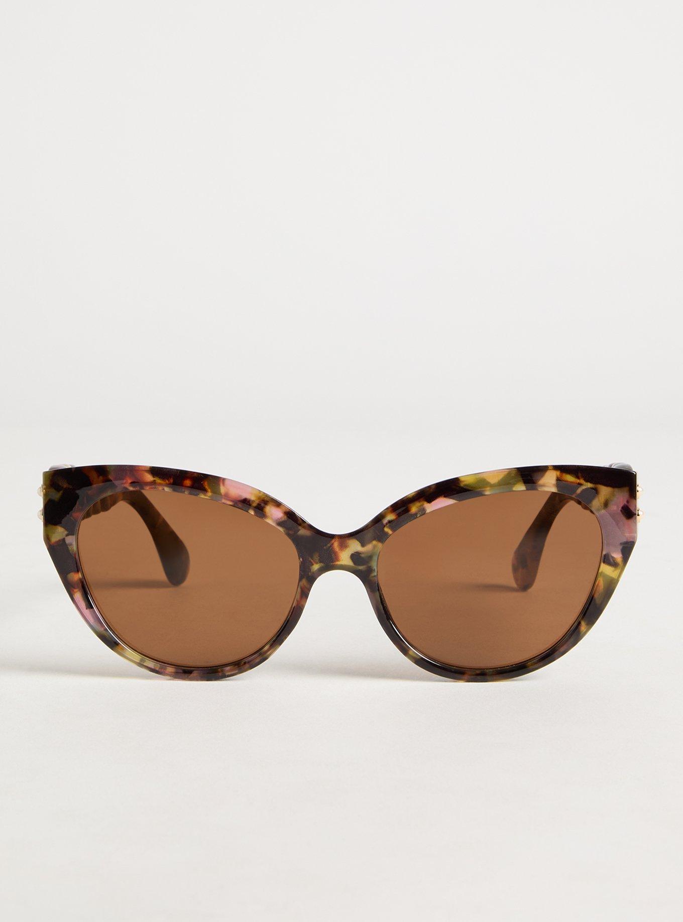 Anglular Cateye Twist Sunglasses