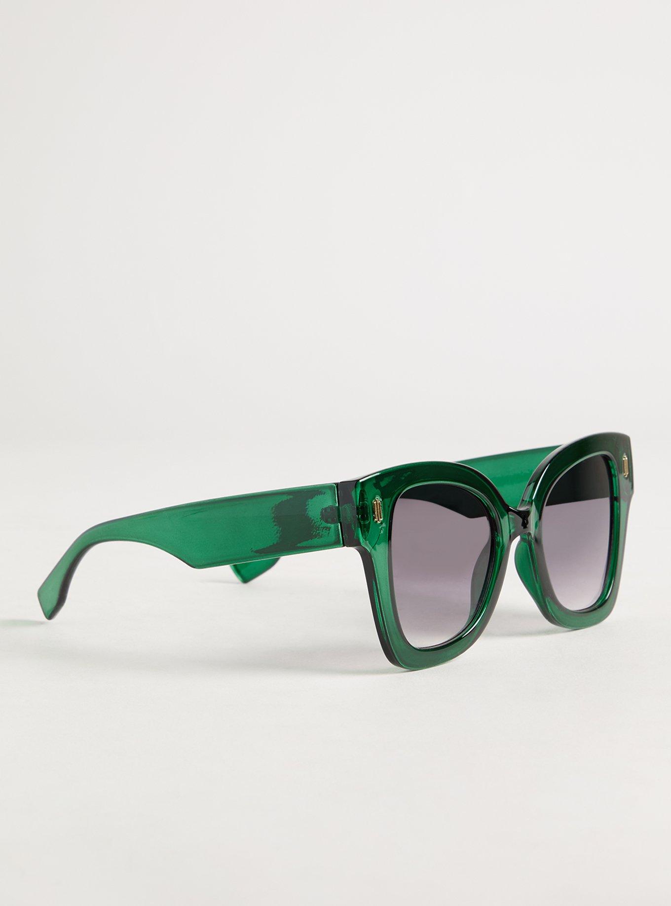 Squoval Cateye Smoke Lens Sunglasses